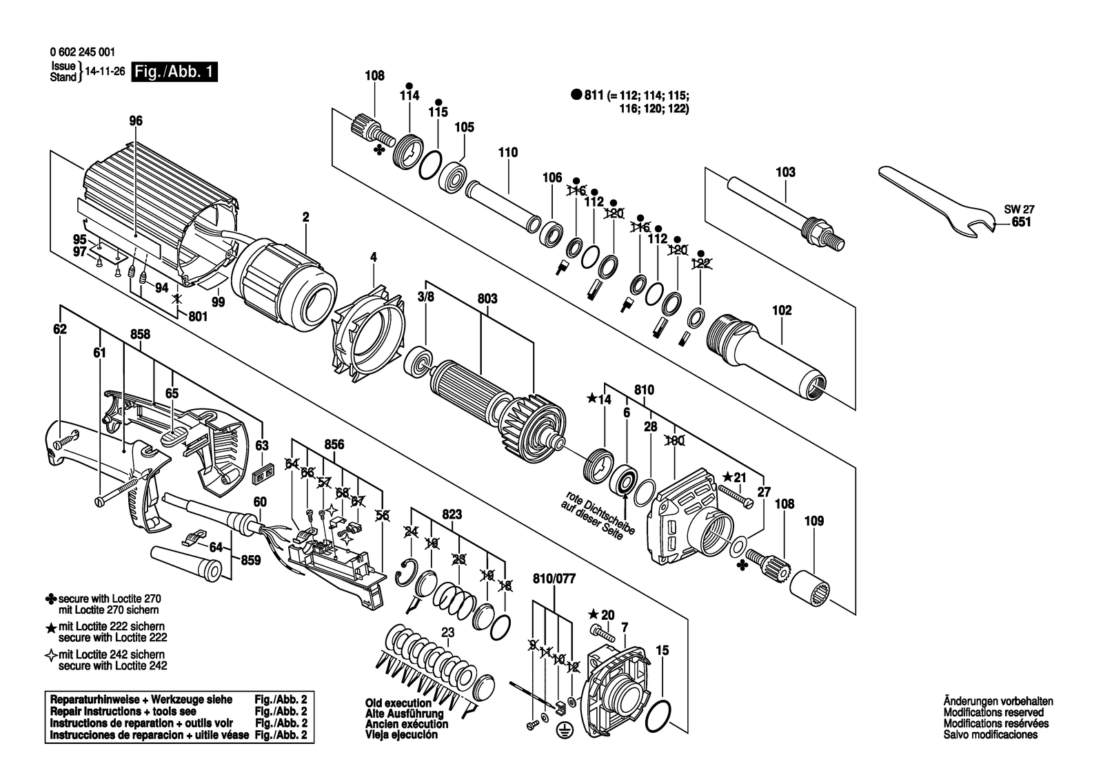 Bosch HGS 85/40 parts diagram, sheet 1