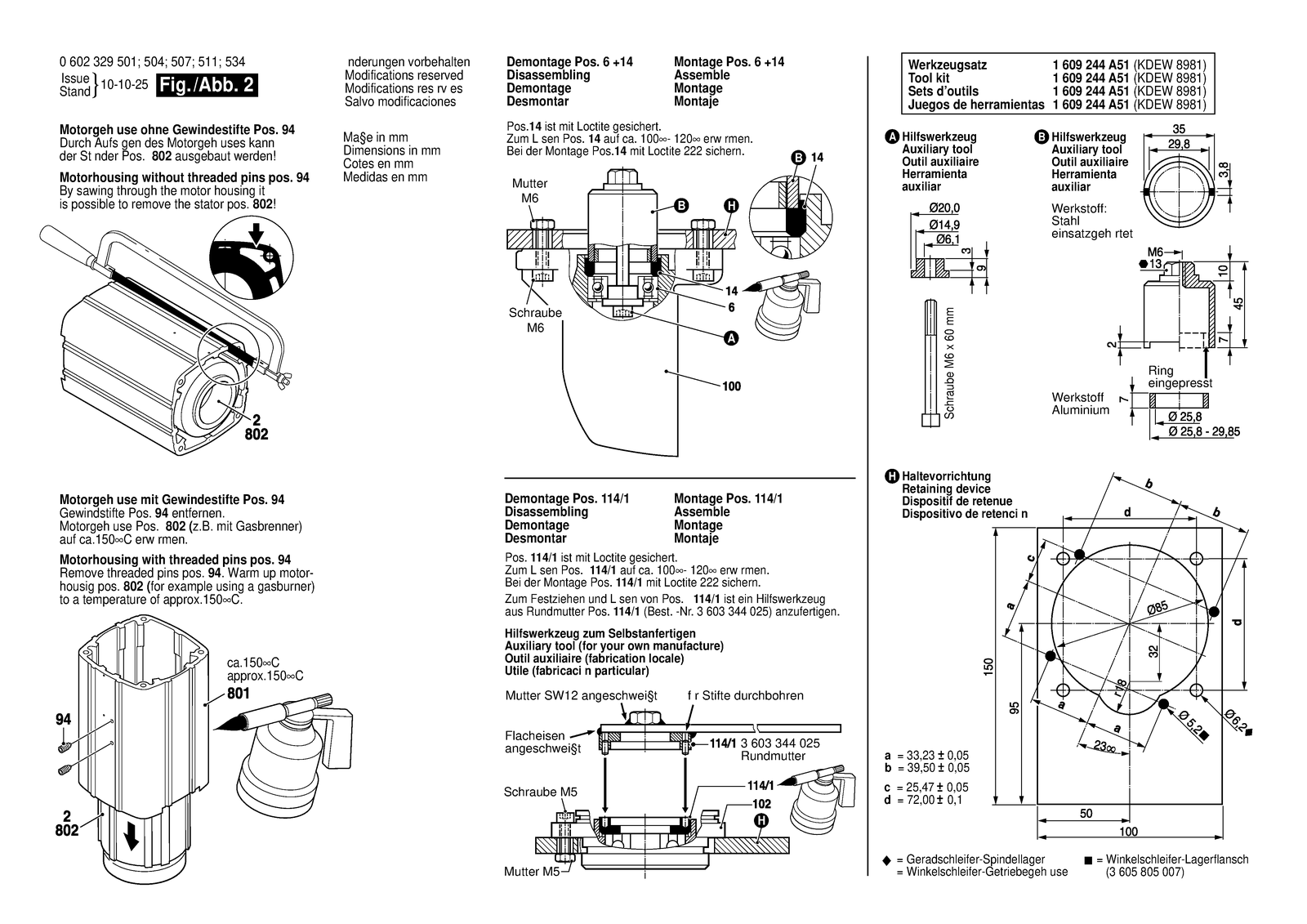 Bosch HWS 85/180 parts diagram, sheet 2