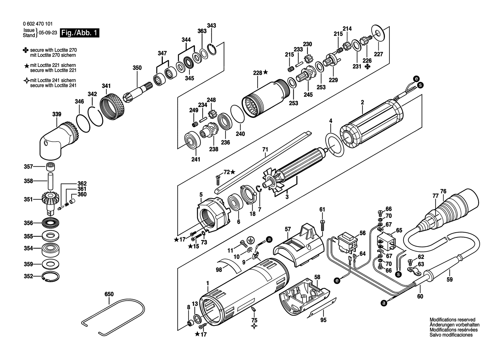 Bosch SRW13/2/20 parts diagram, sheet 1
