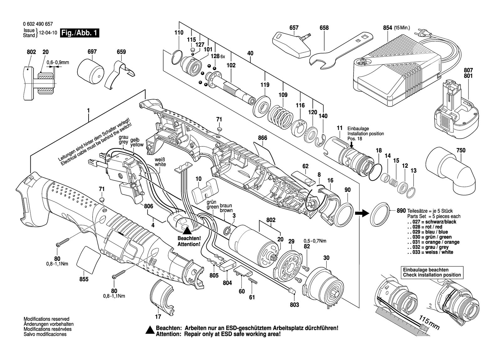 Bosch ANGLE EXACT 7 parts diagram, sheet 1