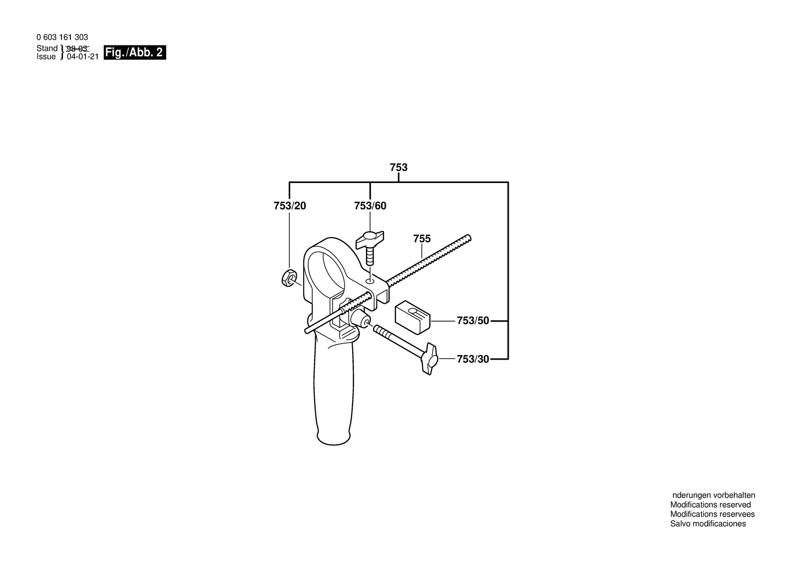 Bosch PSB 680-2 parts diagram, sheet 2