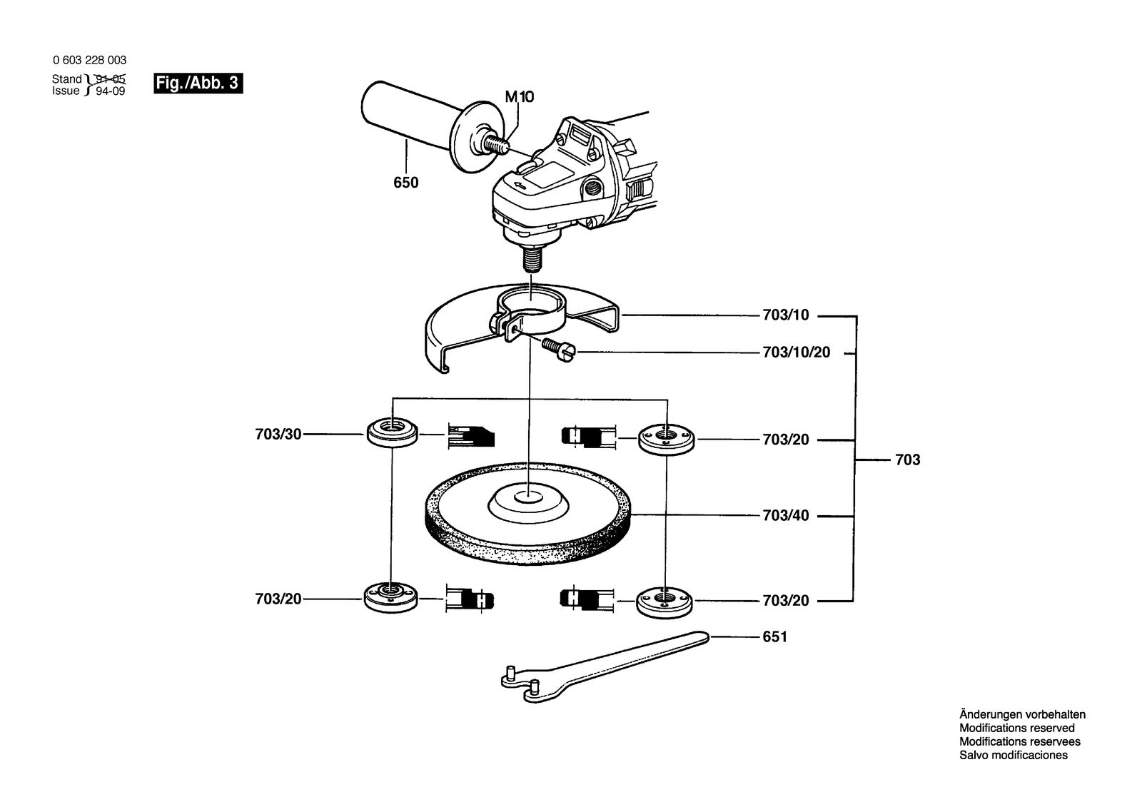Bosch PSF 22 parts diagram, sheet 3