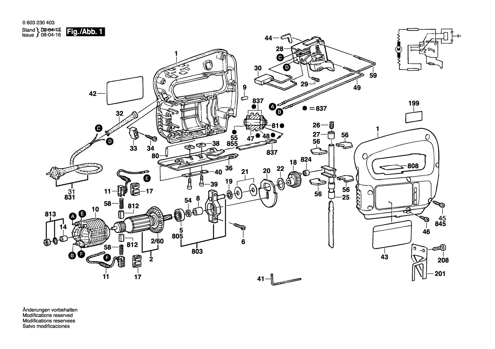 Bosch NO DESCRIPTION parts diagram, sheet 1