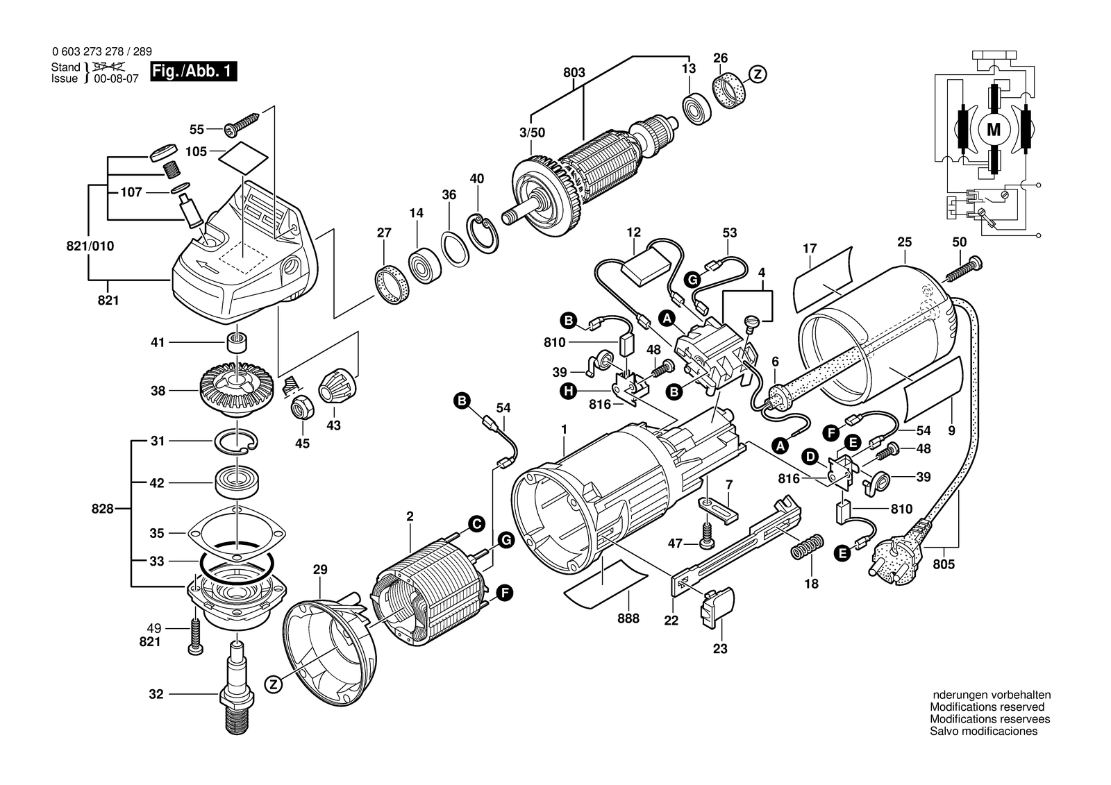 Bosch PWS 710 parts diagram, sheet 1