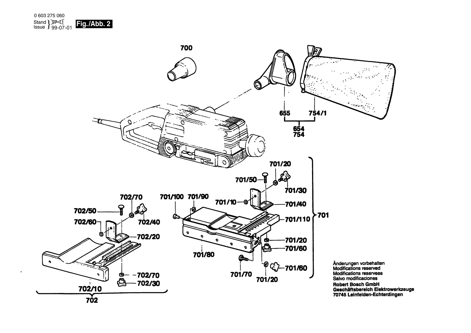 Bosch PBS 60 parts diagram, sheet 2