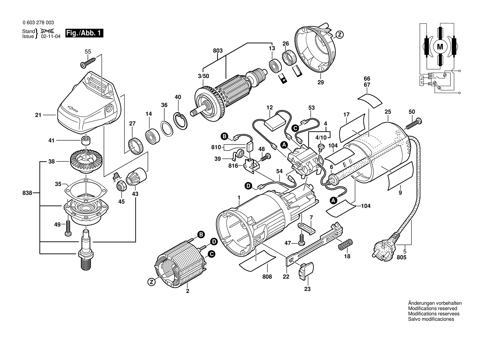 Bosch PWS 5-115 parts diagram, sheet 1