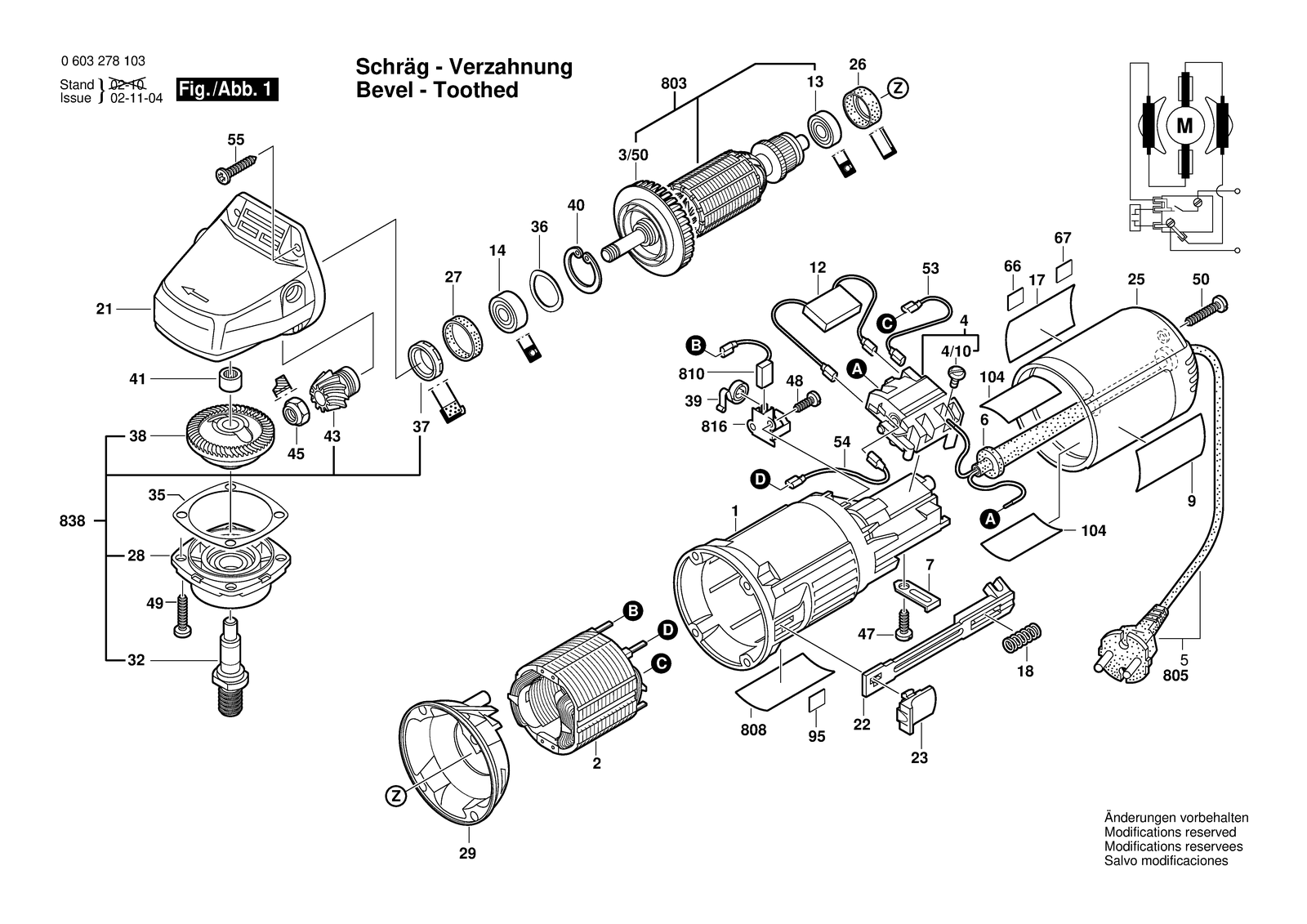 Bosch PWS 5-115 parts diagram, sheet 1