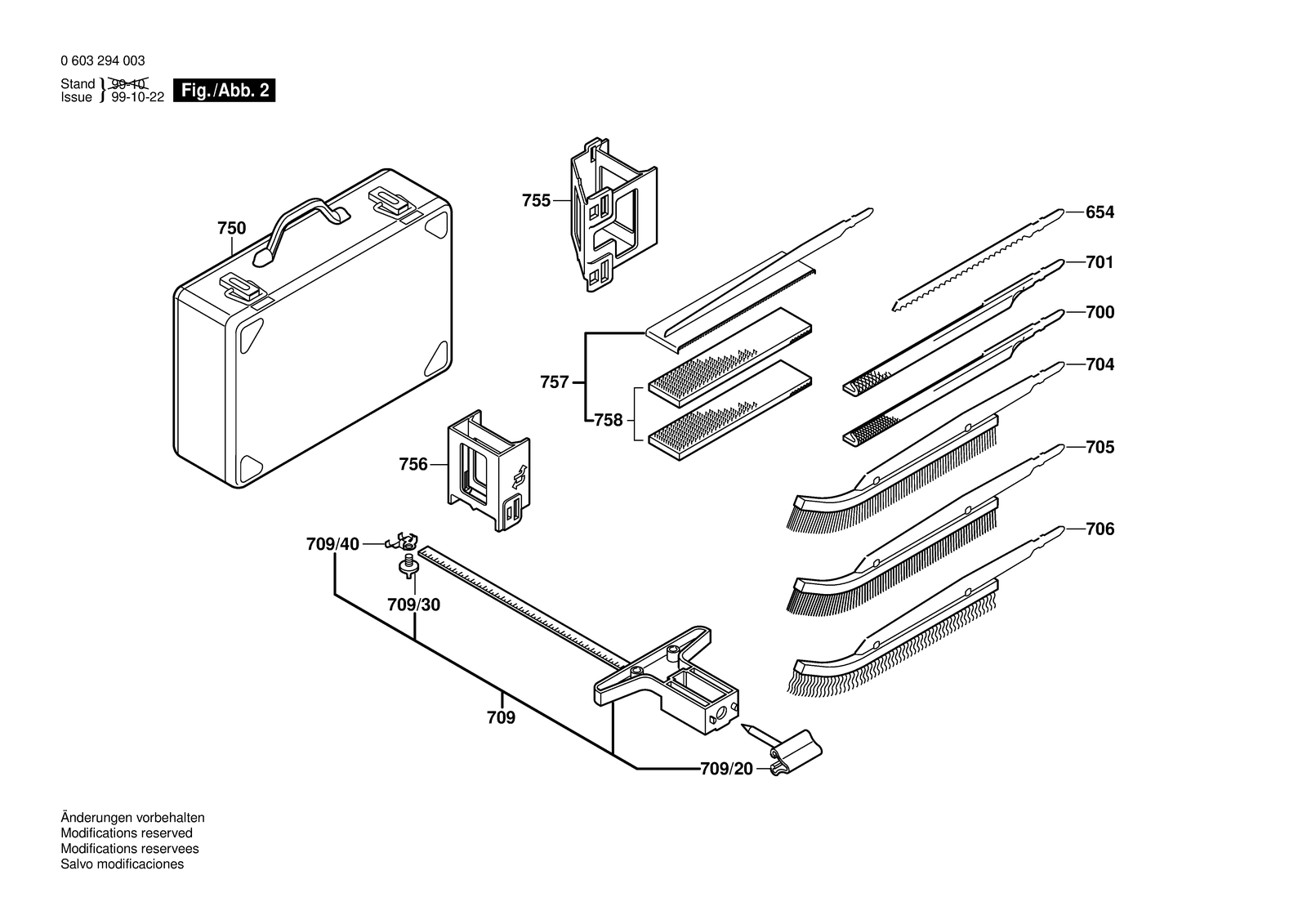 Bosch PMS 400 P parts diagram, sheet 2