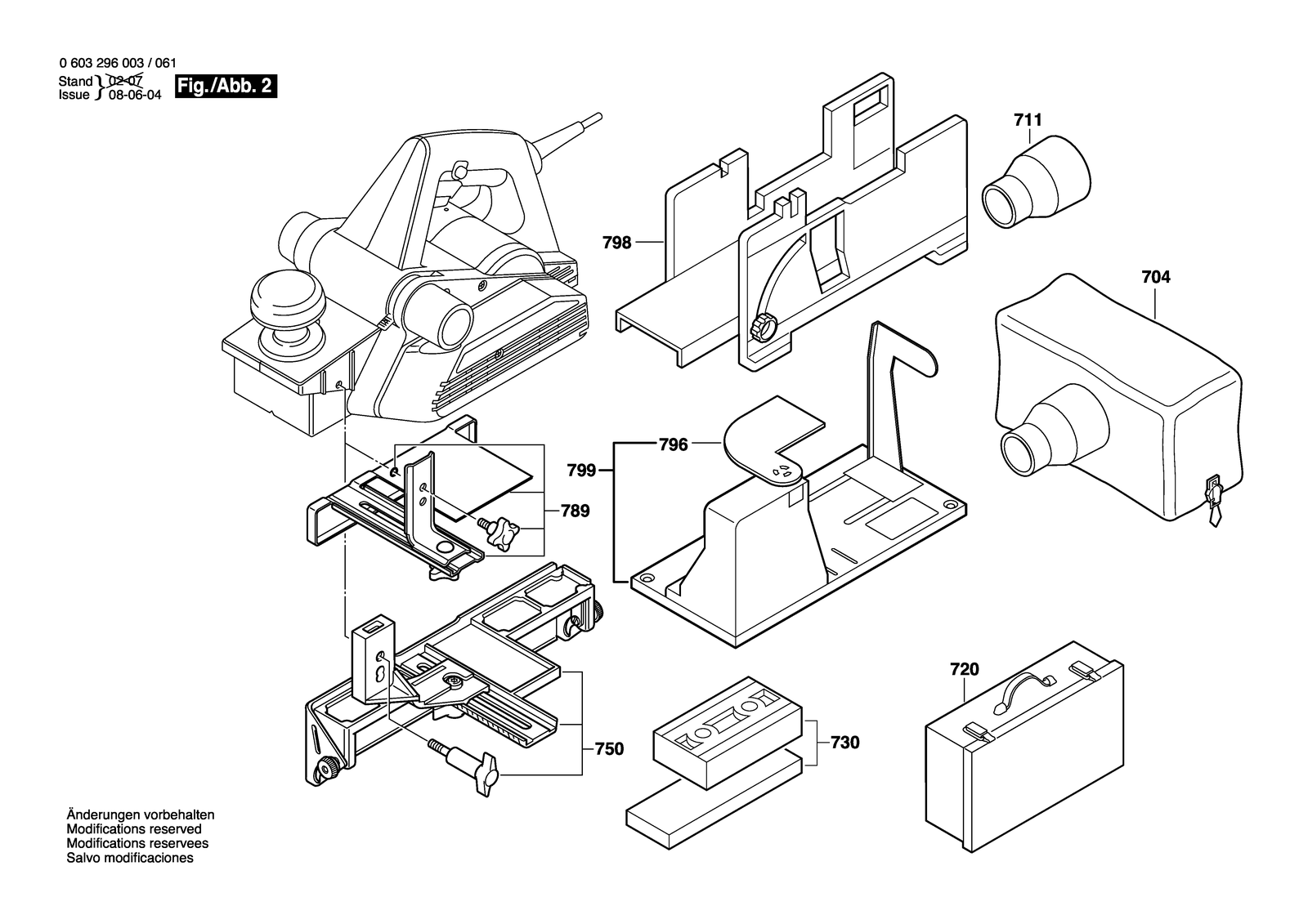 Bosch PHO 25-82 parts diagram, sheet 2