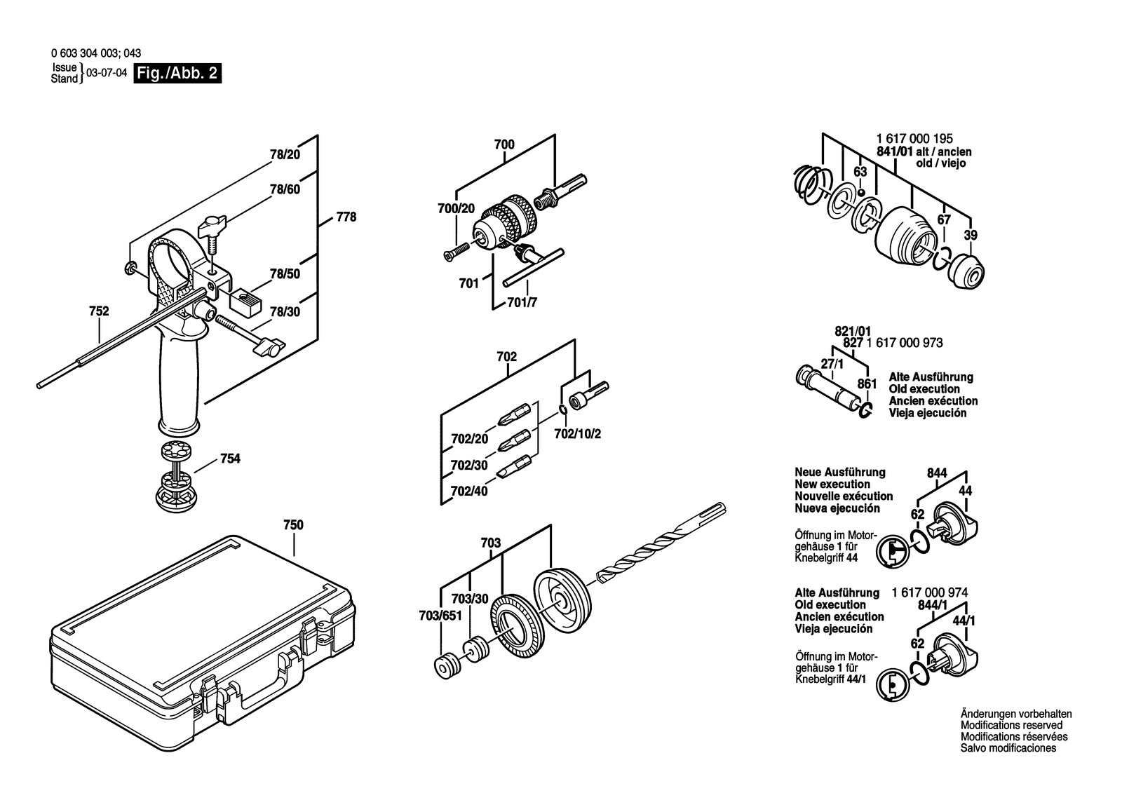 Bosch PBH 160 parts diagram, sheet 2