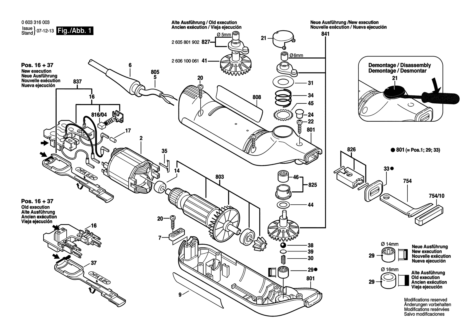 Bosch PSE 150 parts diagram, sheet 1