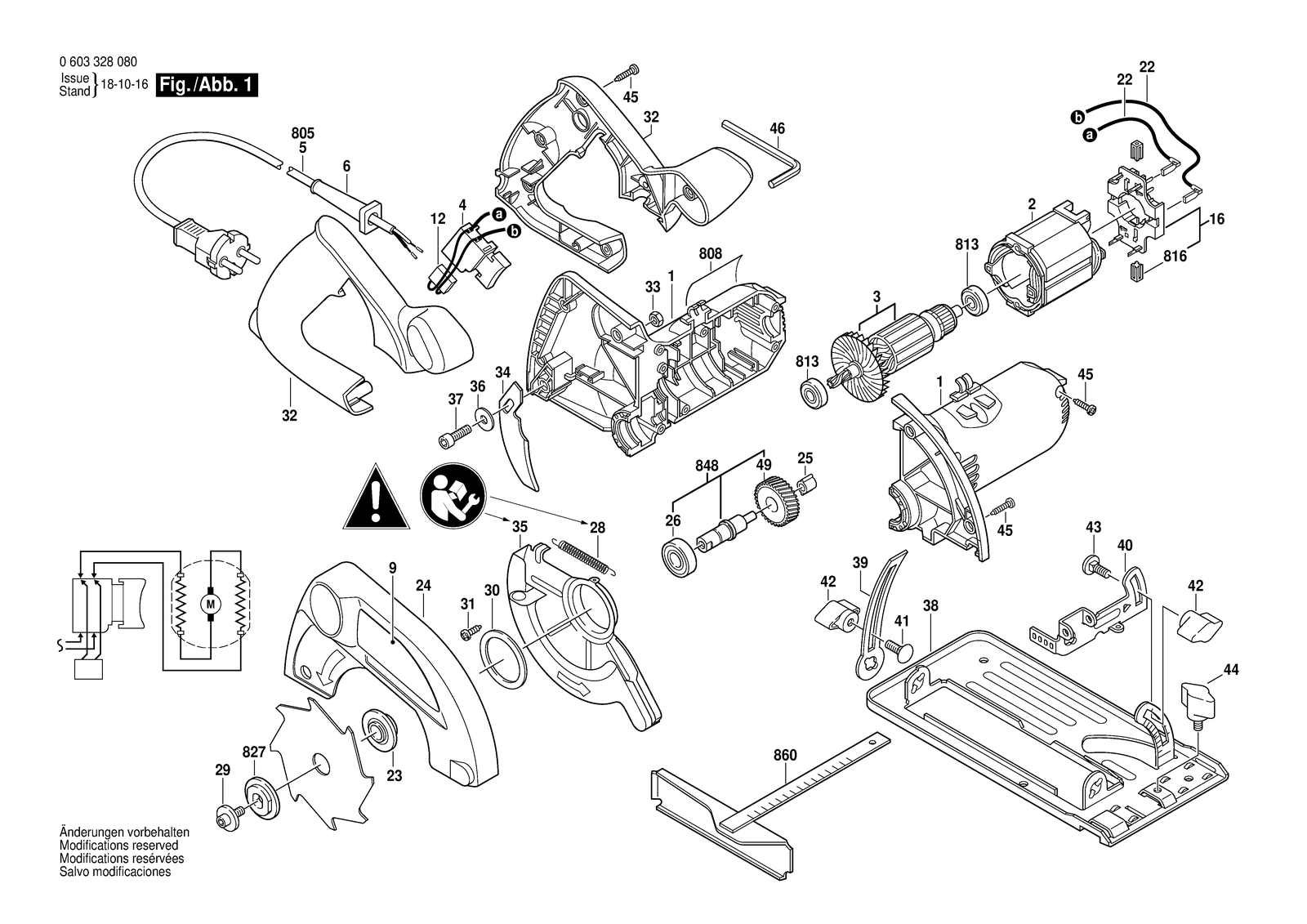 Bosch KS 5500 PLUS parts diagram, sheet 1
