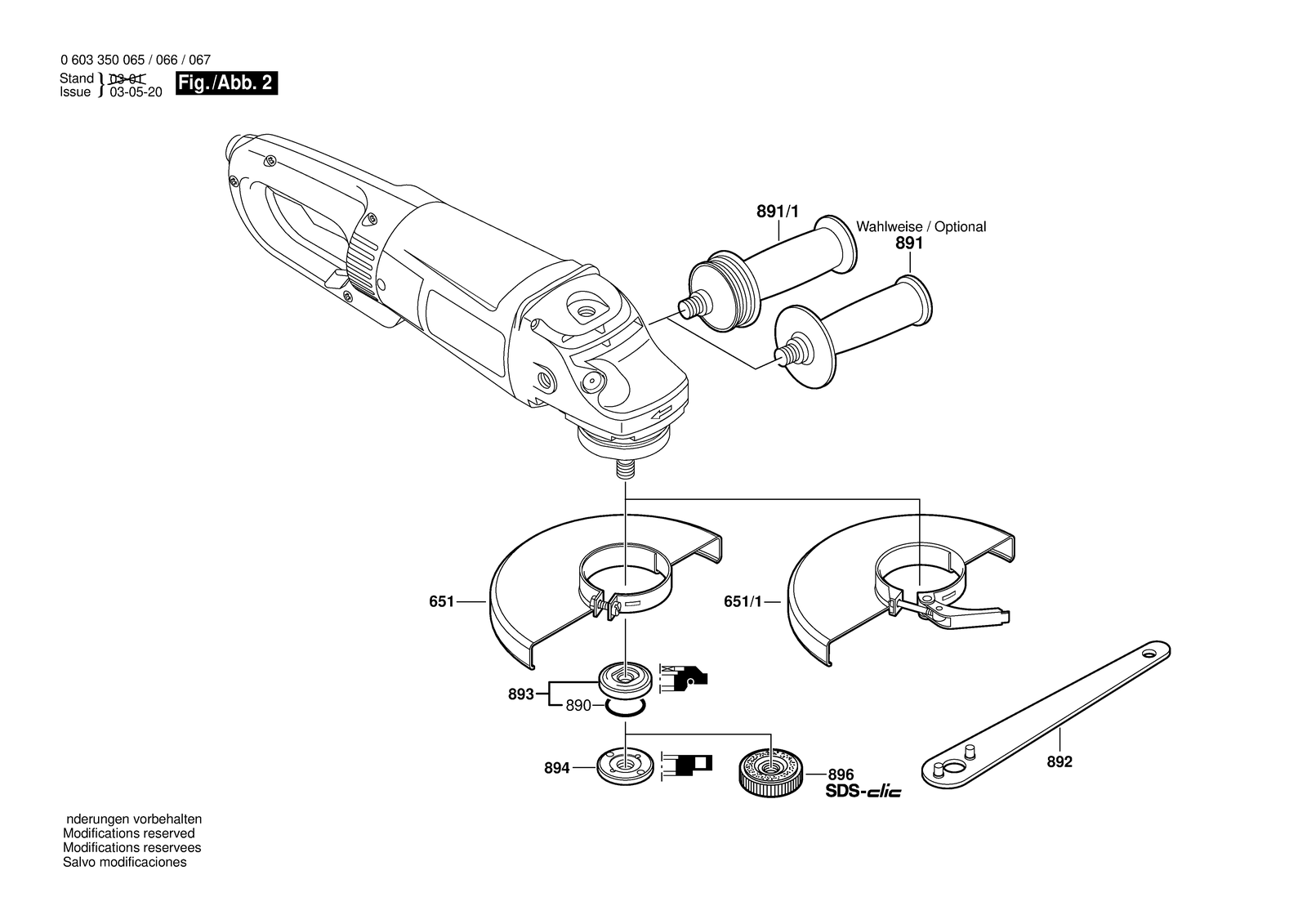 Bosch PWS 21-230 parts diagram, sheet 2