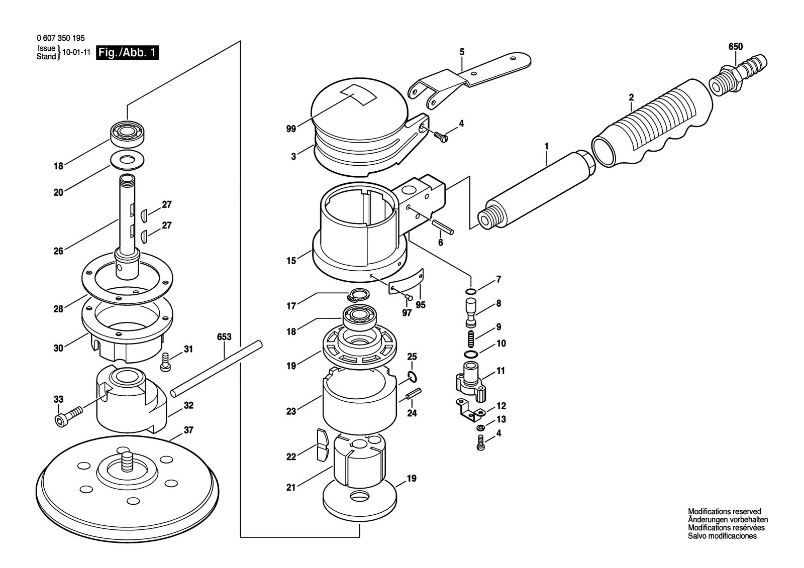 Bosch SE150/150W parts diagram, sheet 1