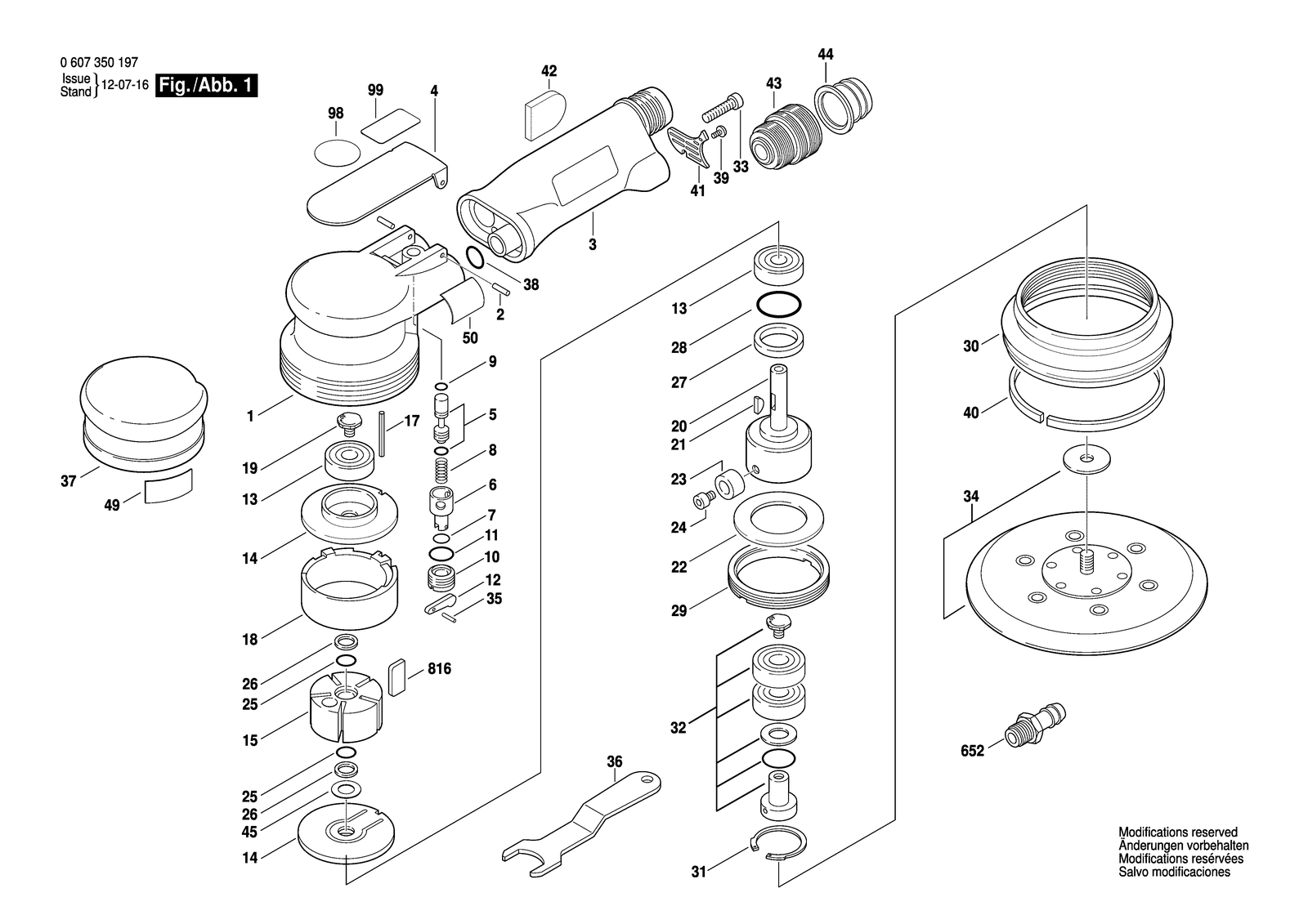 Bosch 170 WATT-SERIE parts diagram, sheet 1