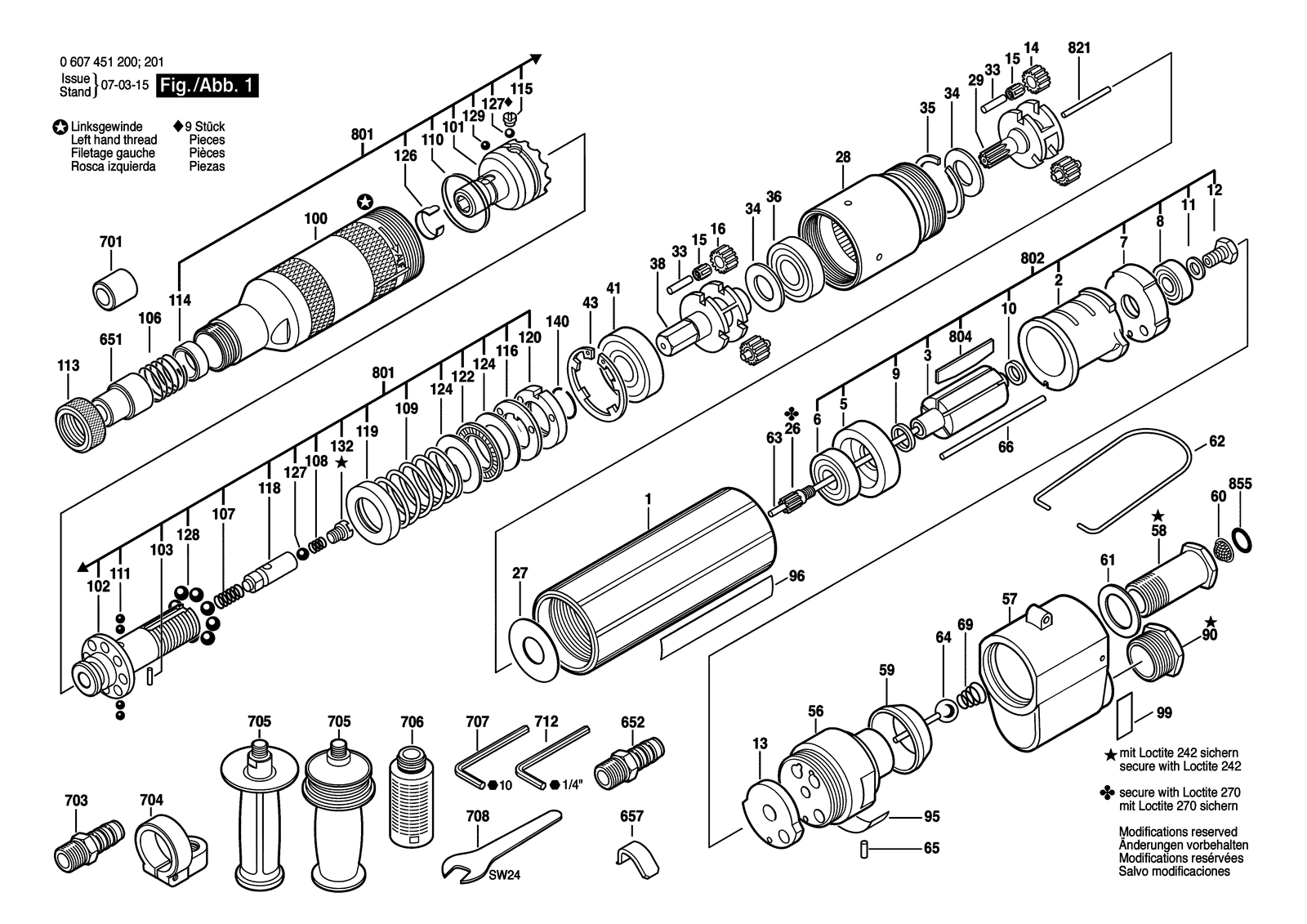 Bosch 370 WATT-SERIE parts diagram, sheet 1