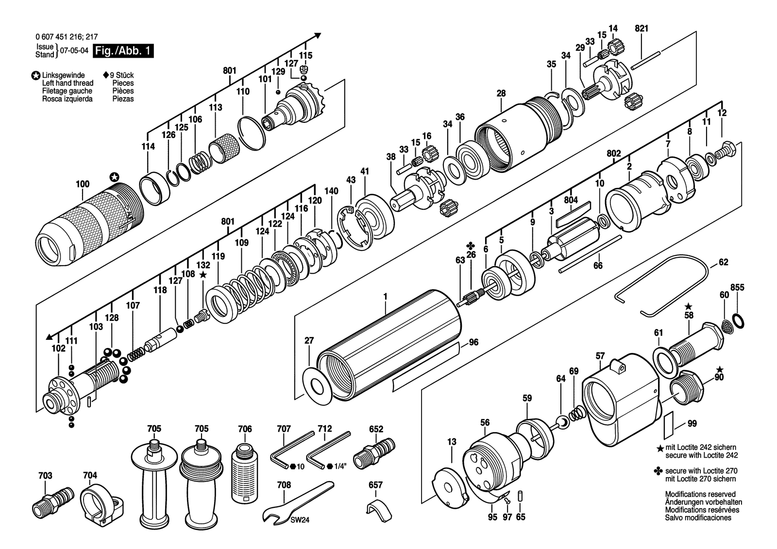 Bosch 370 WATT-SERIE parts diagram, sheet 1
