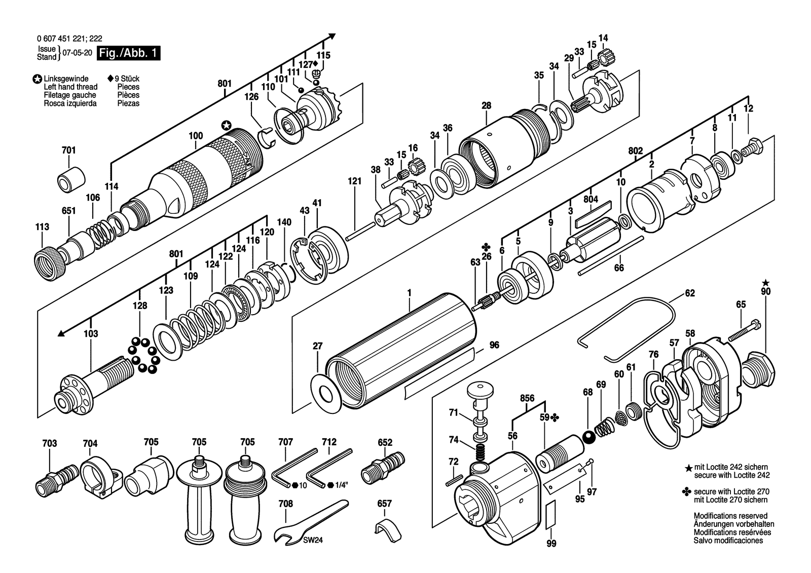 Bosch 370 WATT-SERIE parts diagram, sheet 1