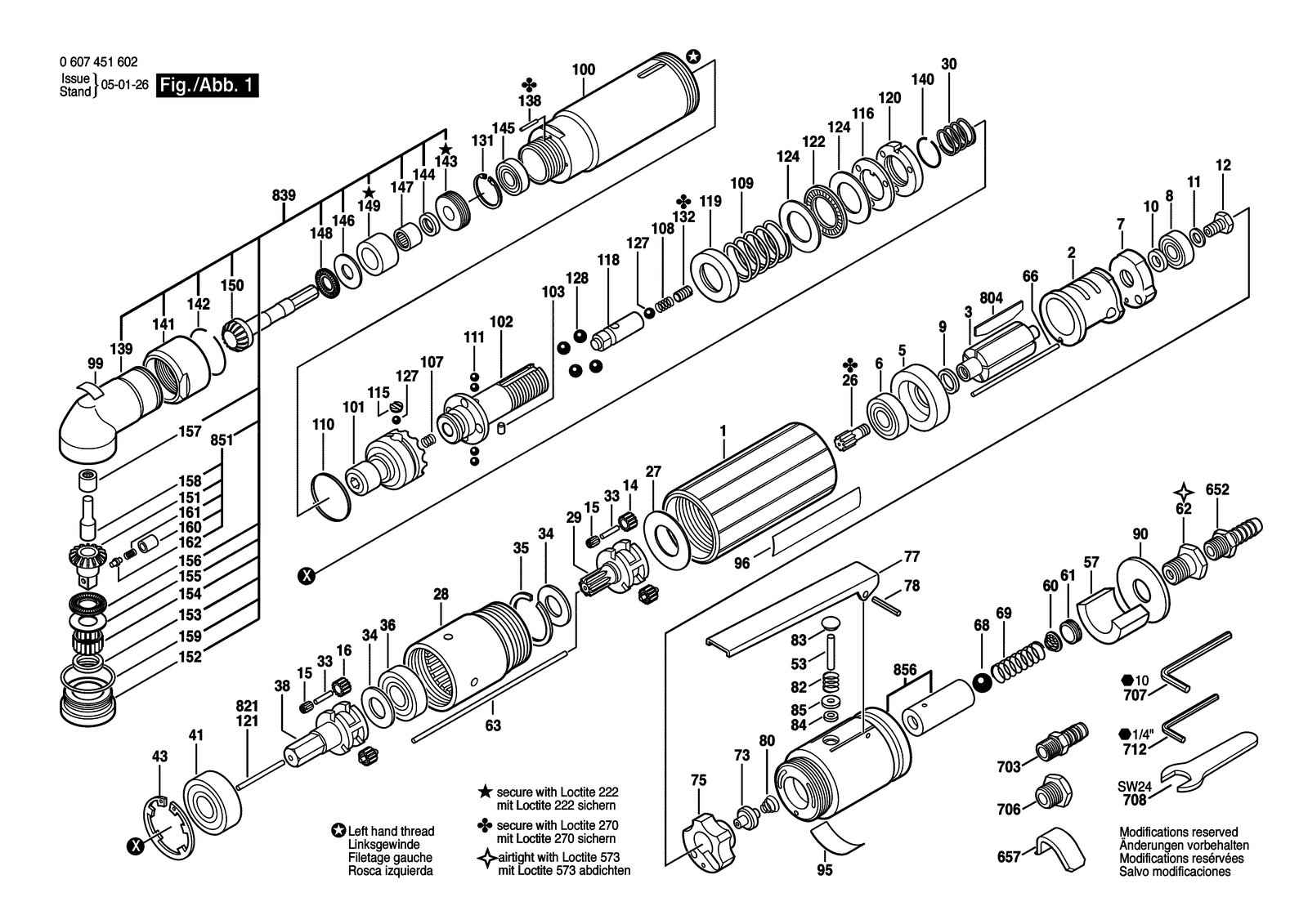 Bosch 370W DWAS 28-360 parts diagram, sheet 1