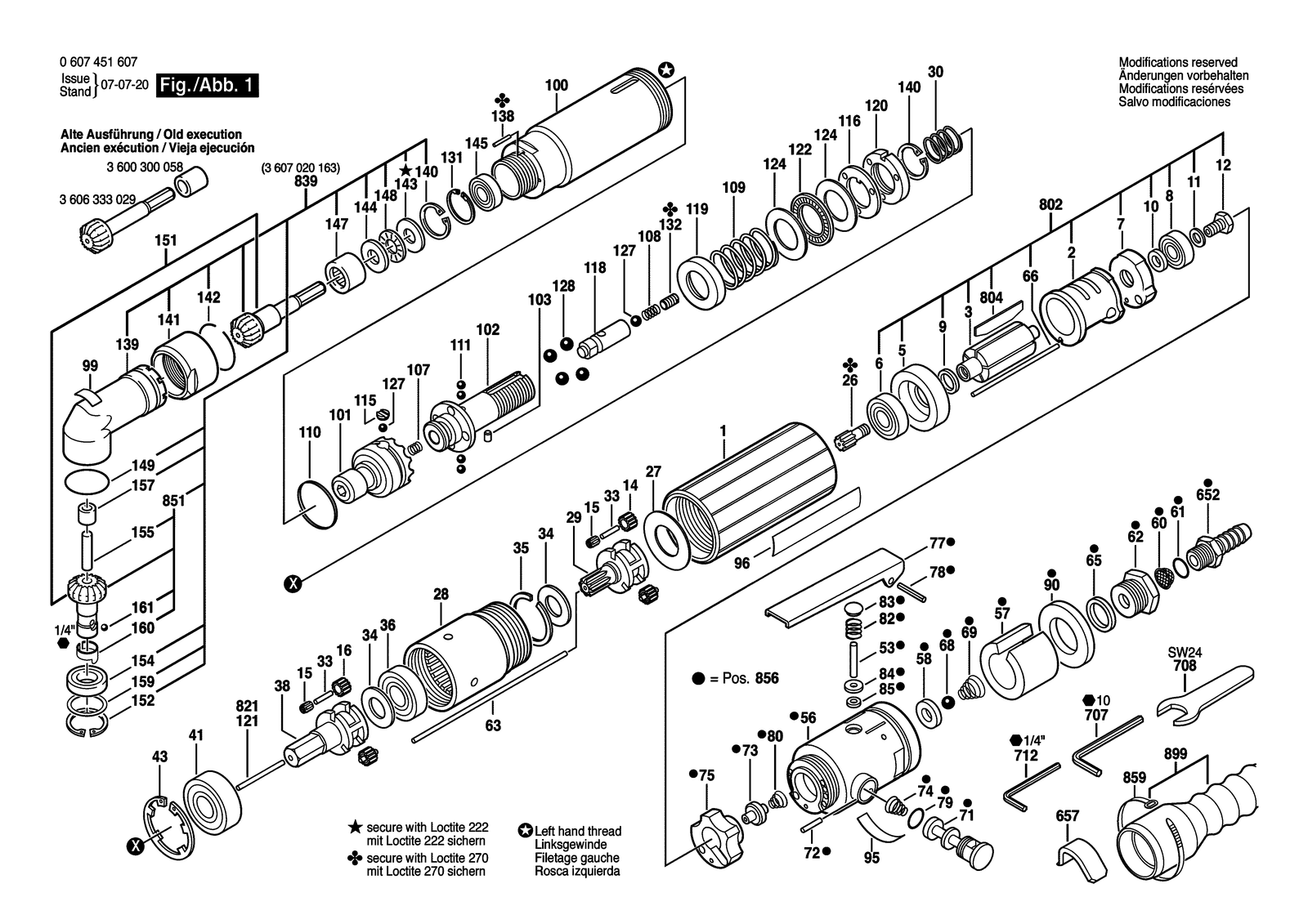 Bosch 370W DWAS 27-360 parts diagram, sheet 1
