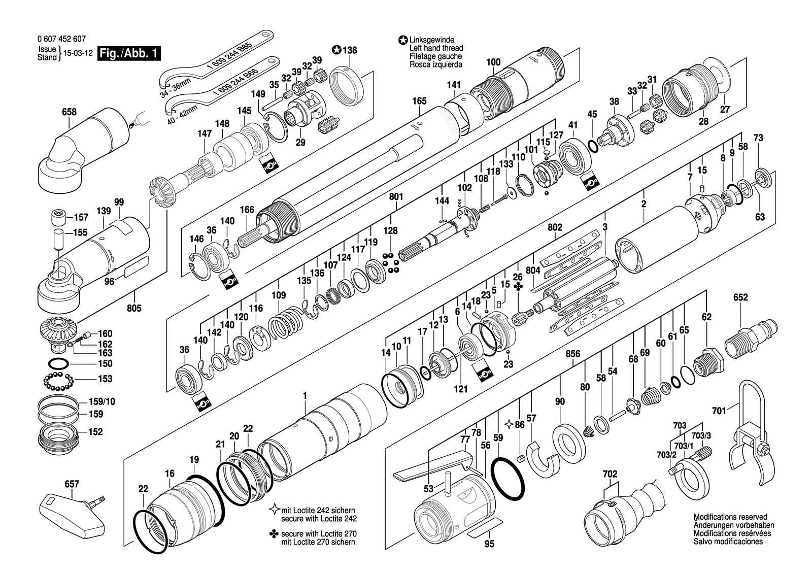 Bosch 550W DWAS 68-320 parts diagram, sheet 1