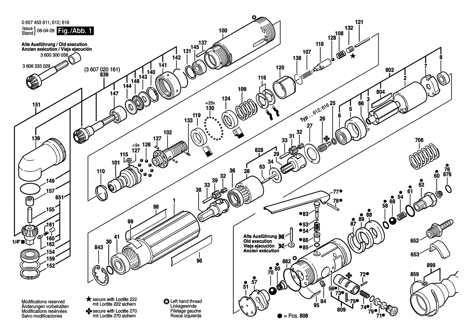Bosch SRW-AK16/C parts diagram, sheet 1