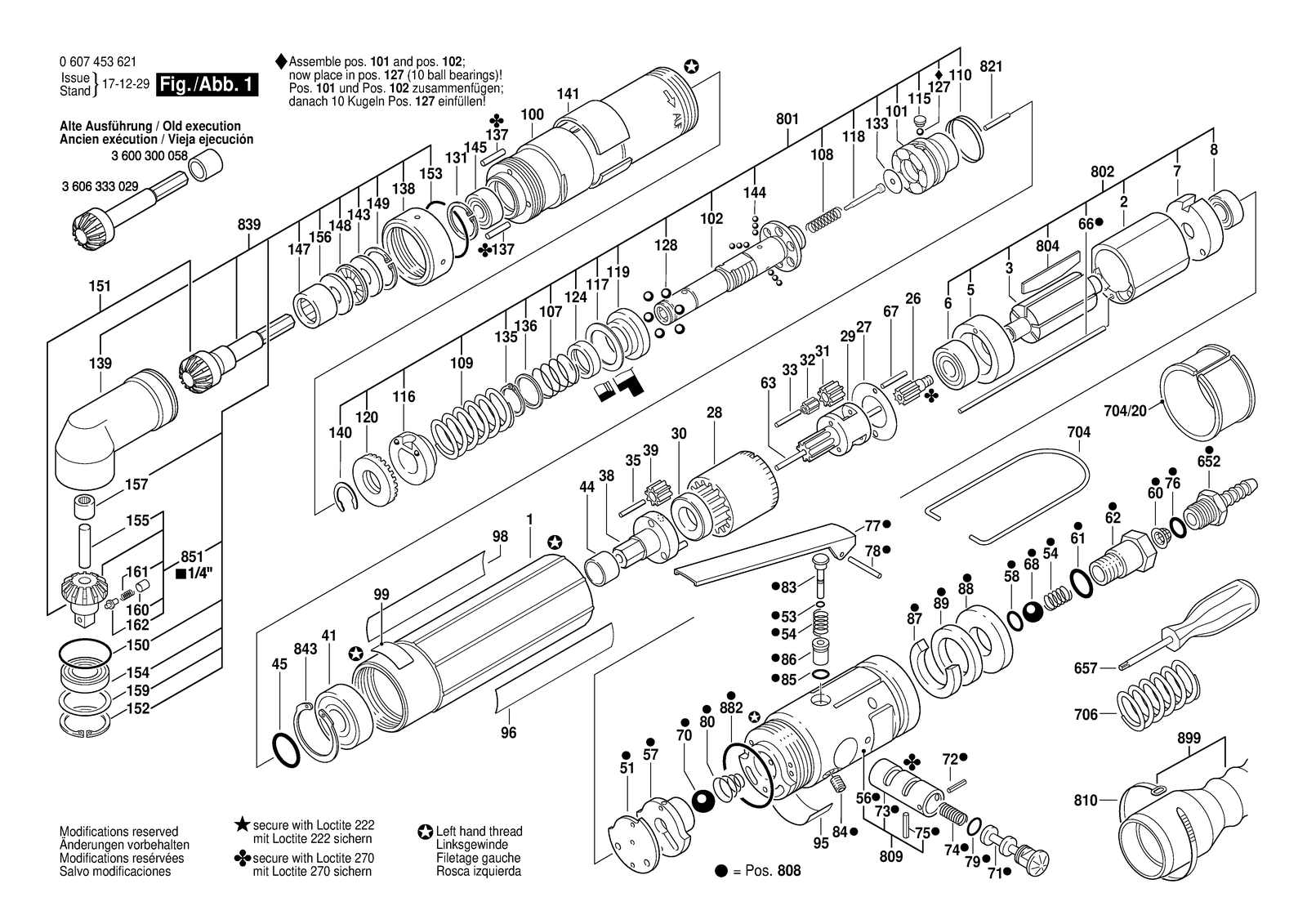 Bosch 180W DWAS 8-670 parts diagram, sheet 1