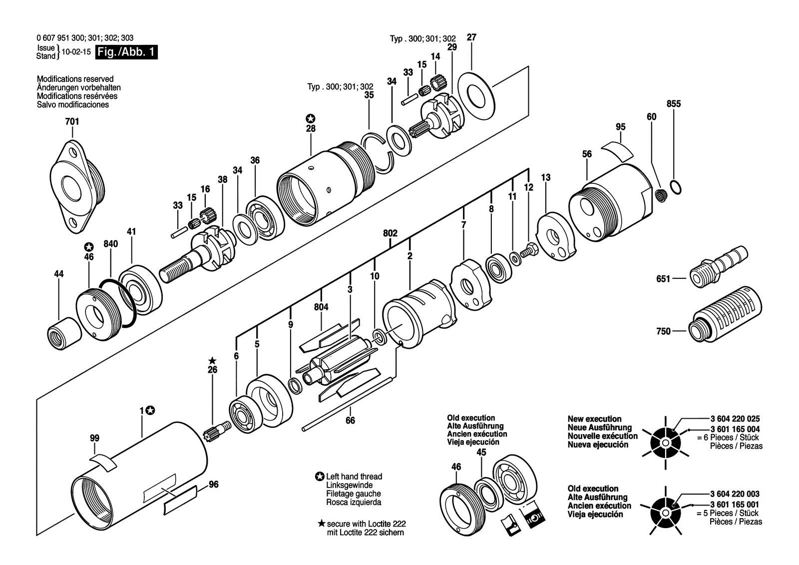Bosch 370 WATT-SERIE parts diagram, sheet 1