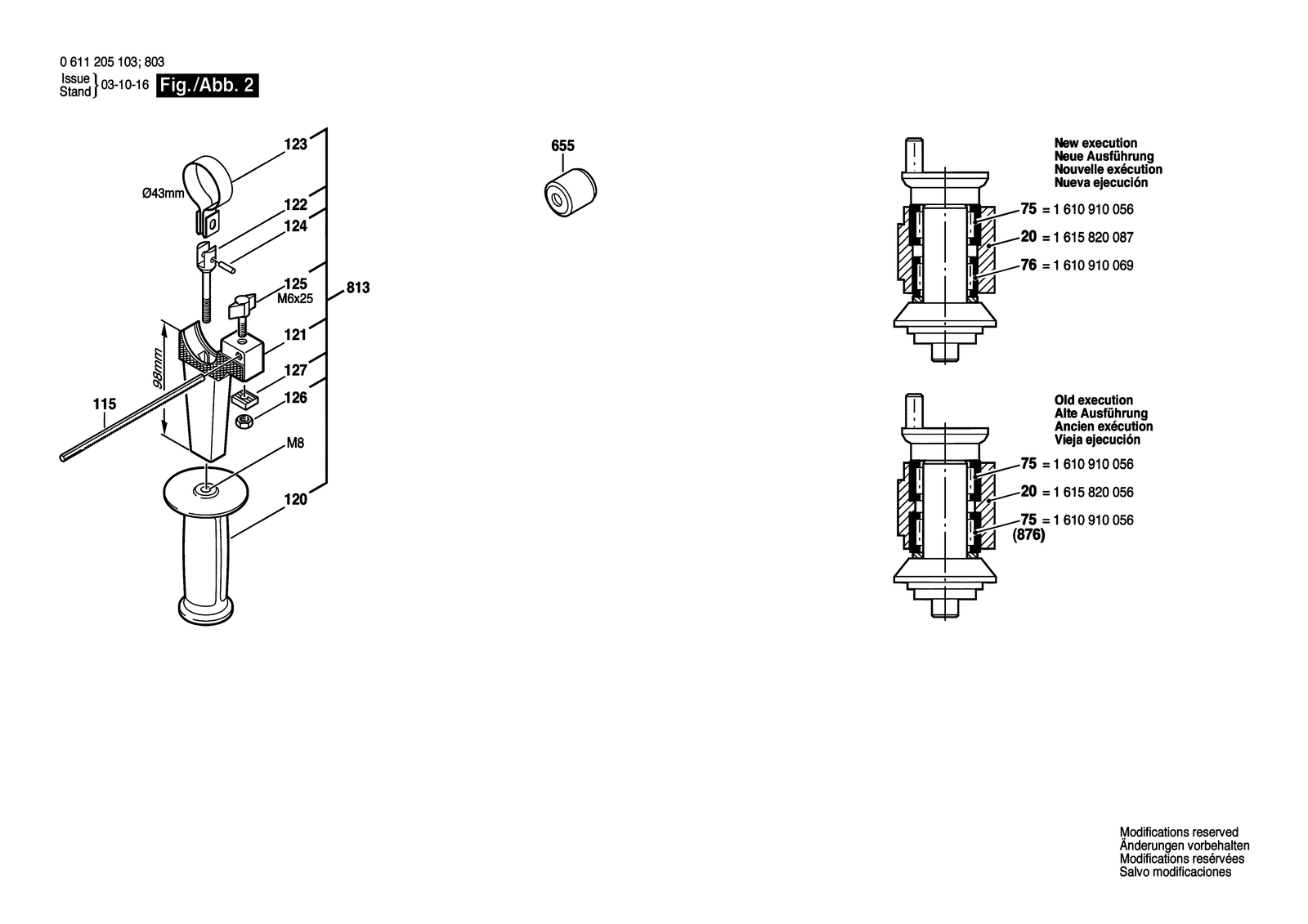 Bosch UBH 4/26 parts diagram, sheet 2