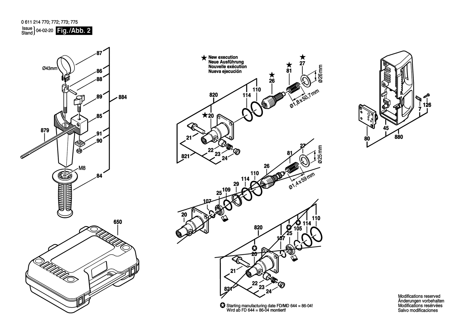 Bosch 375 parts diagram, sheet 2