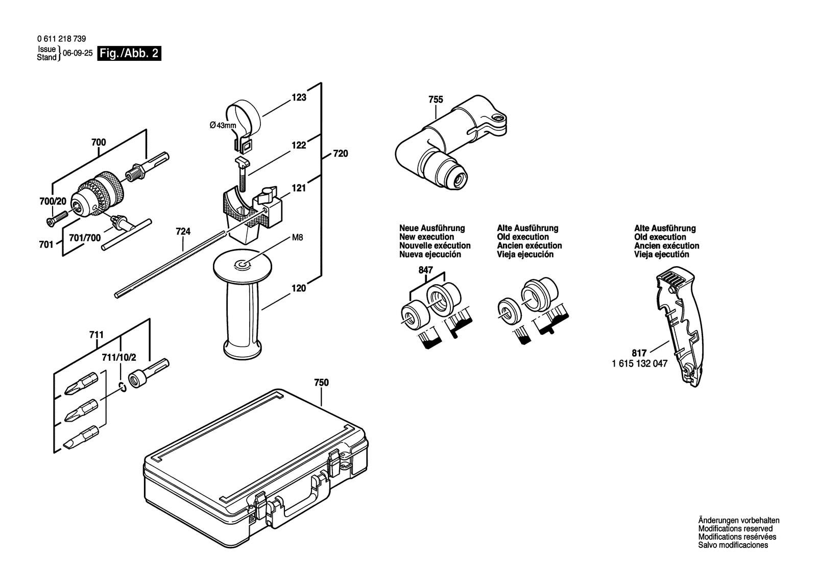 Bosch 11218 EVS parts diagram, sheet 2