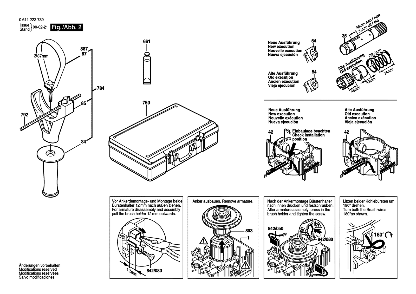 Bosch 11223 EVS parts diagram, sheet 2