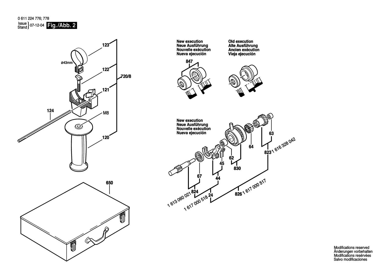 Bosch DD 525 parts diagram, sheet 2
