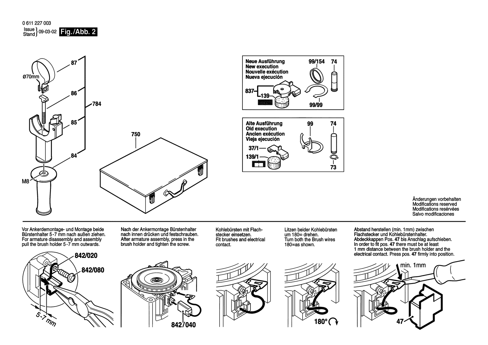 Bosch GBH 38 parts diagram, sheet 2