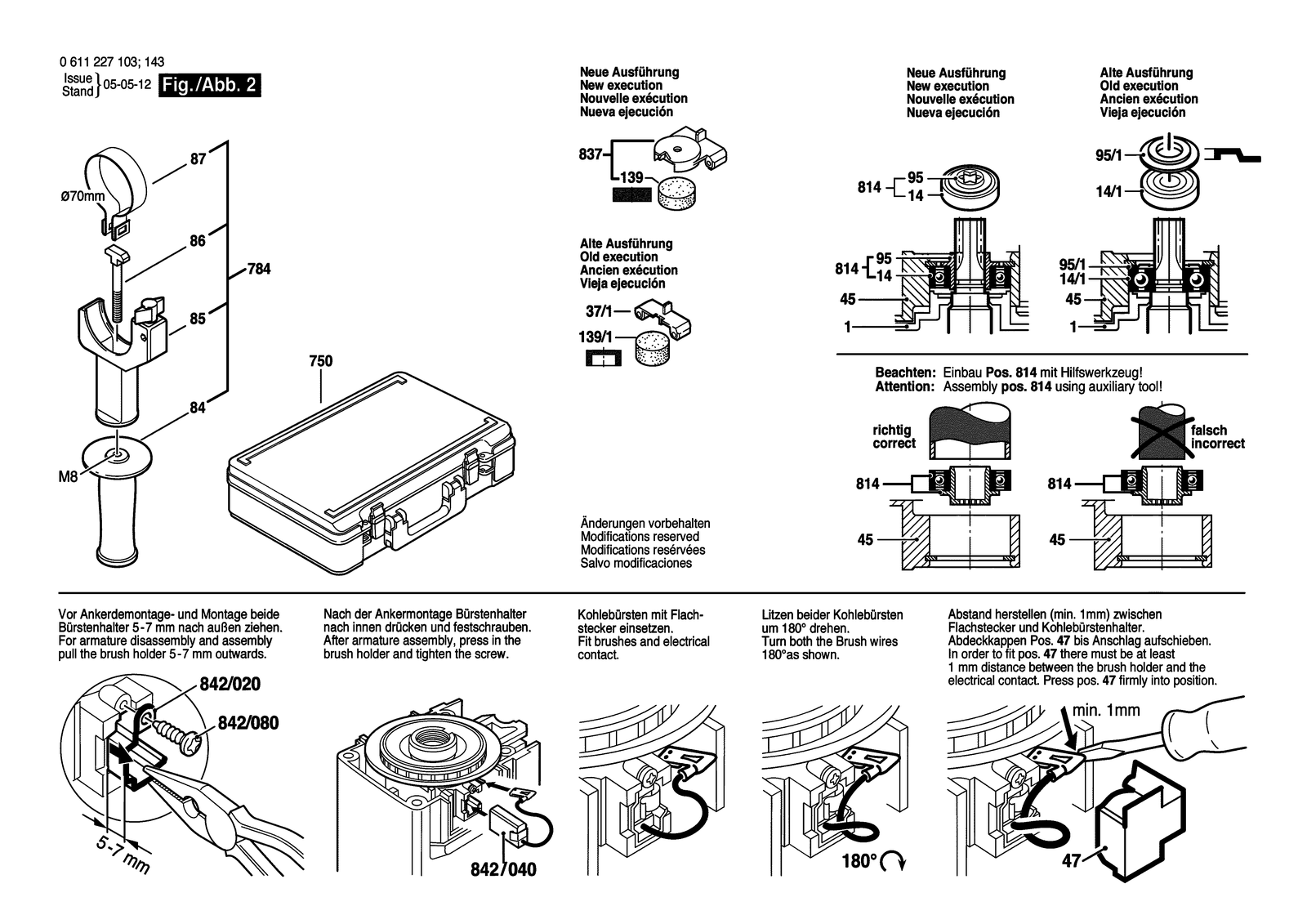 Bosch GBH 38 parts diagram, sheet 2