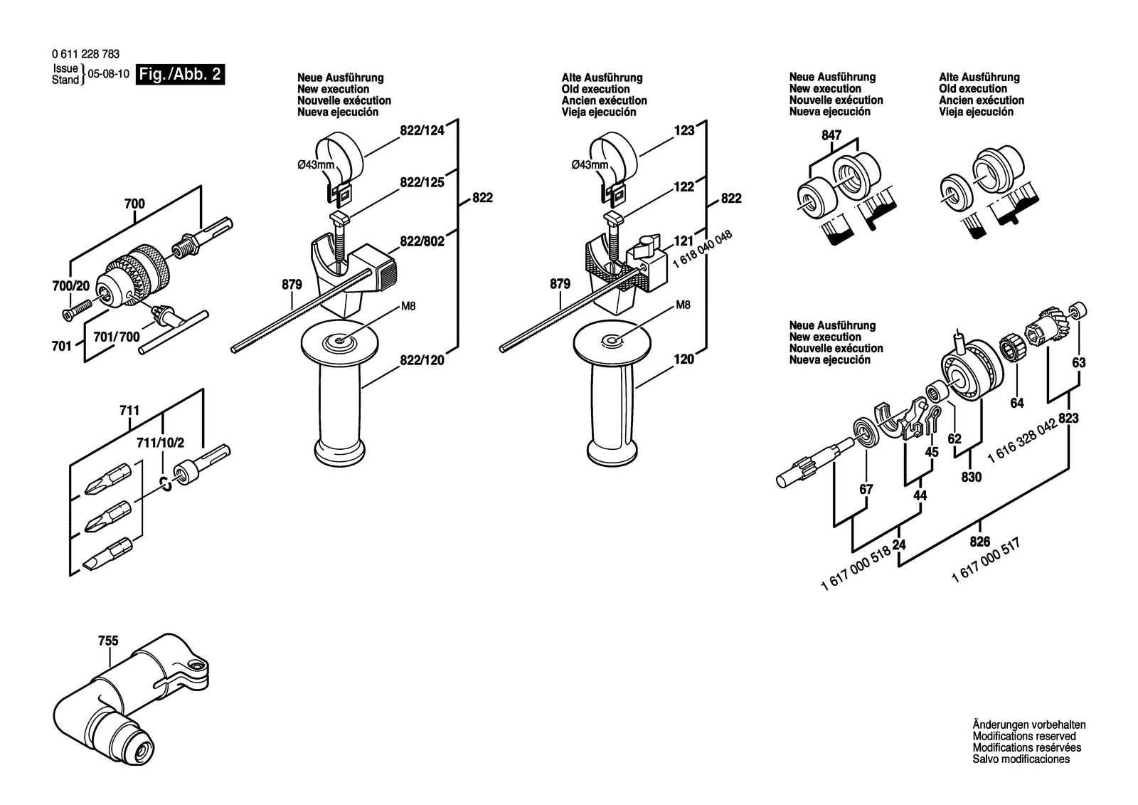 Bosch BHE 2-24 LR parts diagram, sheet 2