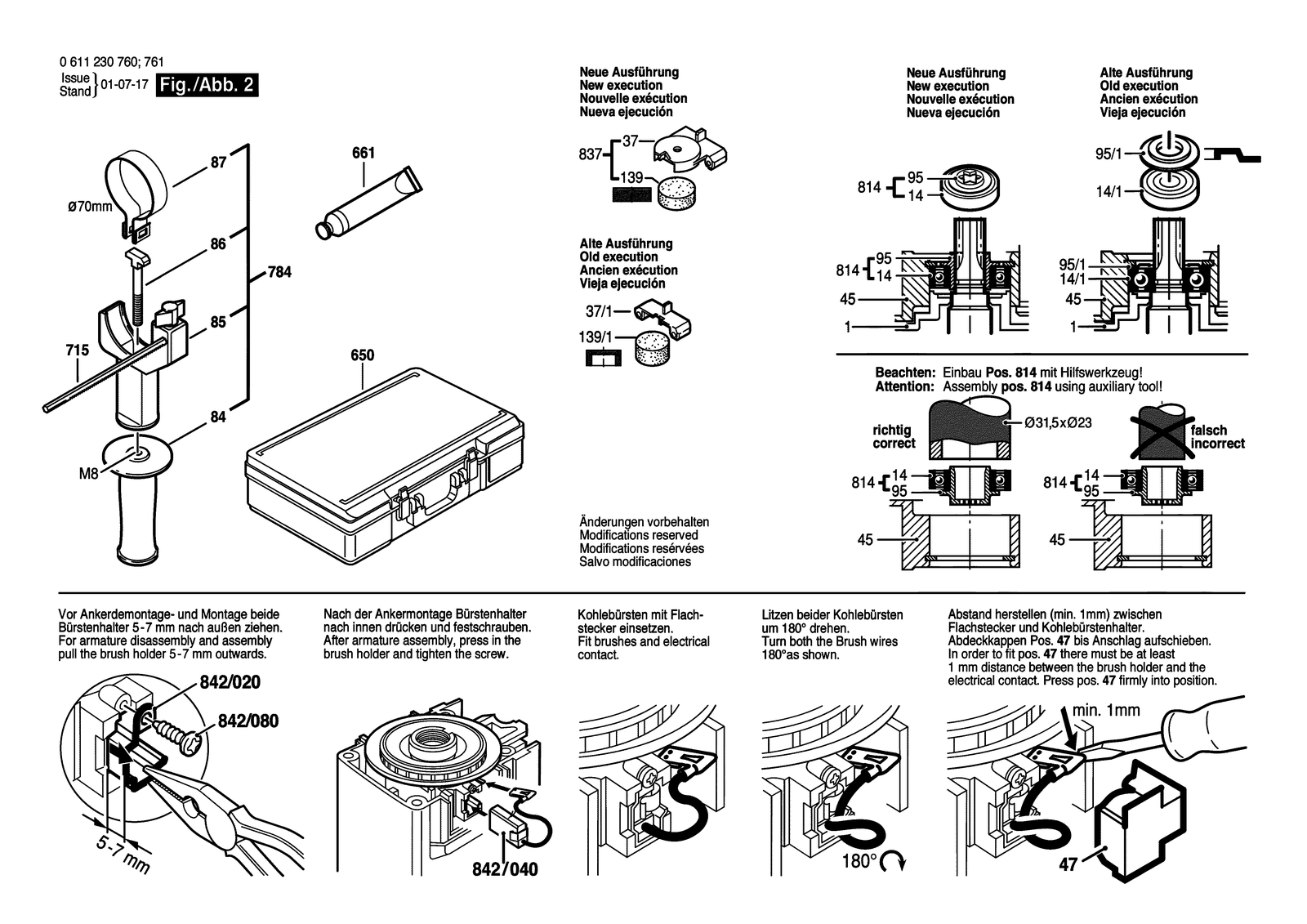 Bosch BMH 40-SE parts diagram, sheet 2