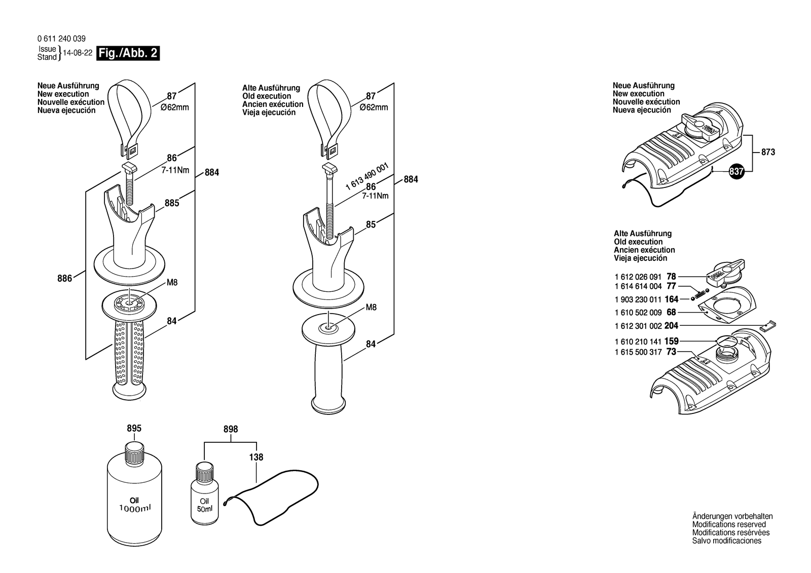 Bosch 11240 parts diagram, sheet 2