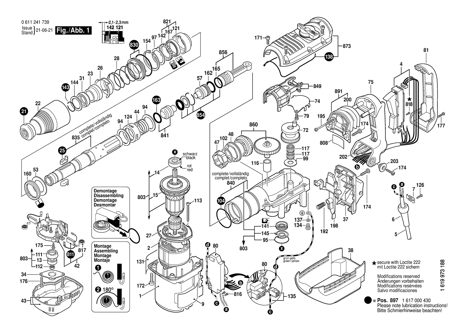 Bosch 11241 EVS parts diagram, sheet 1