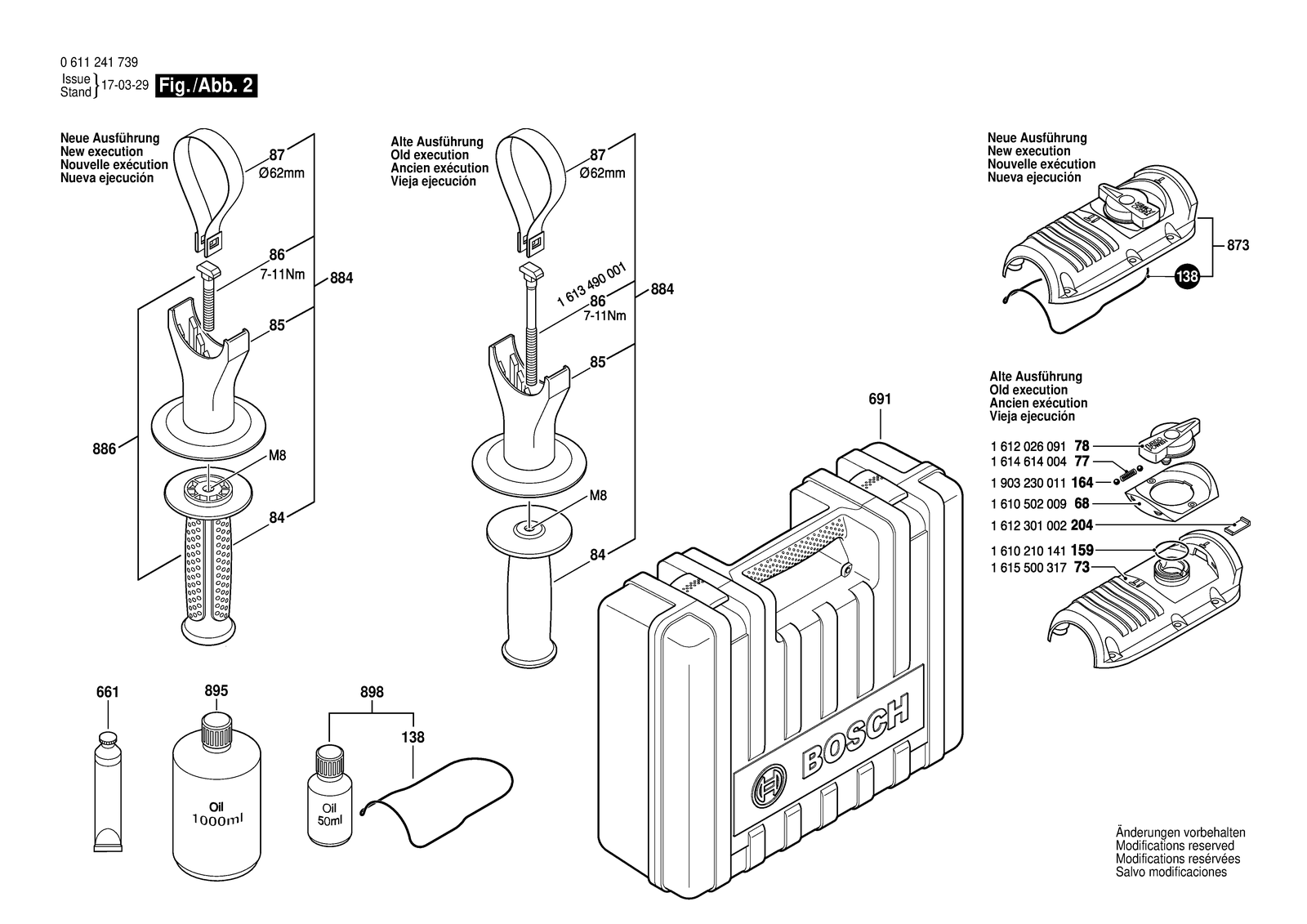 Bosch 11241 EVS parts diagram, sheet 2