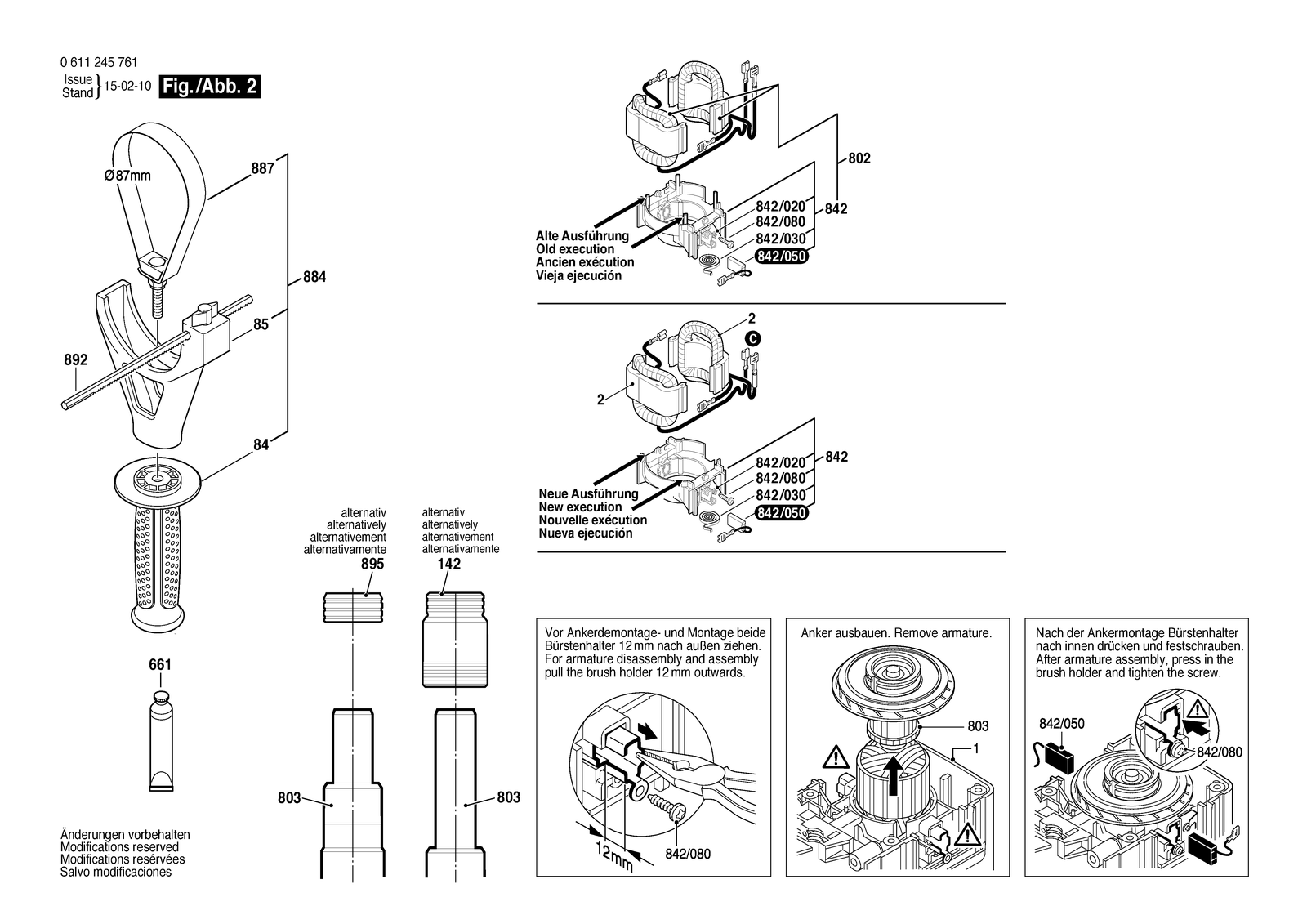 Bosch BHD-11 parts diagram, sheet 2