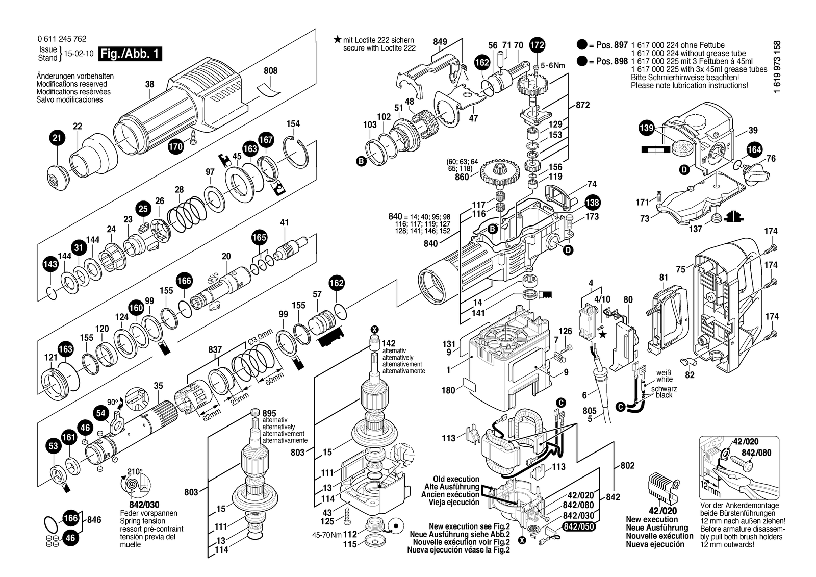 Bosch 390 parts diagram, sheet 1