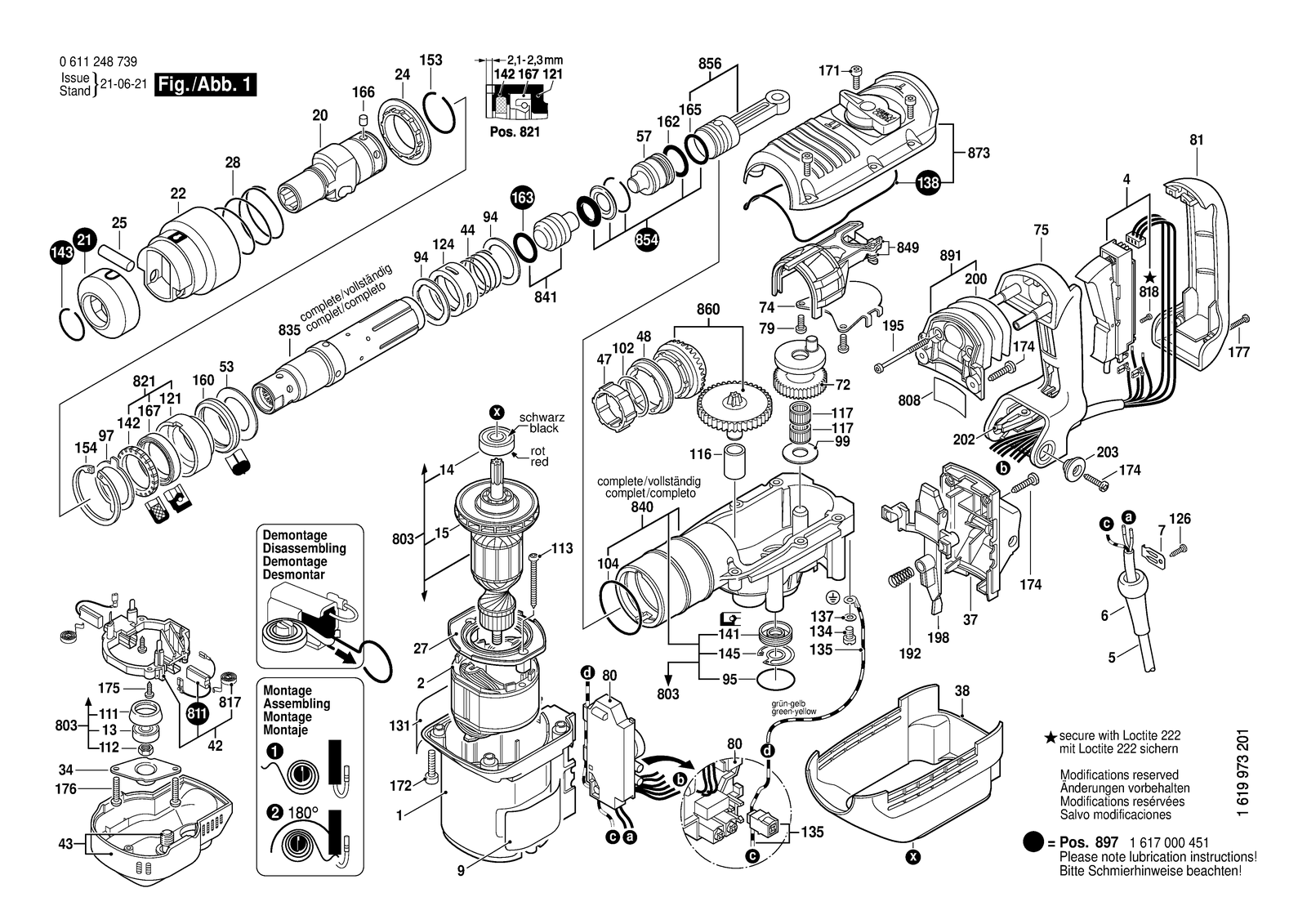 Bosch 11248 EVS parts diagram, sheet 1