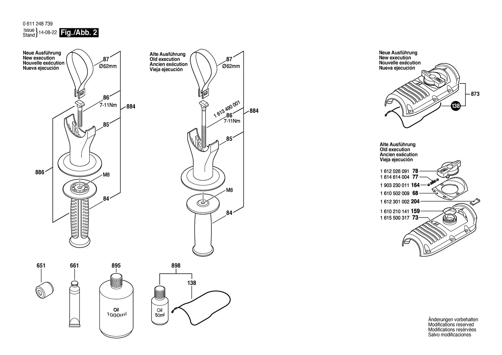 Bosch 11248 EVS parts diagram, sheet 2