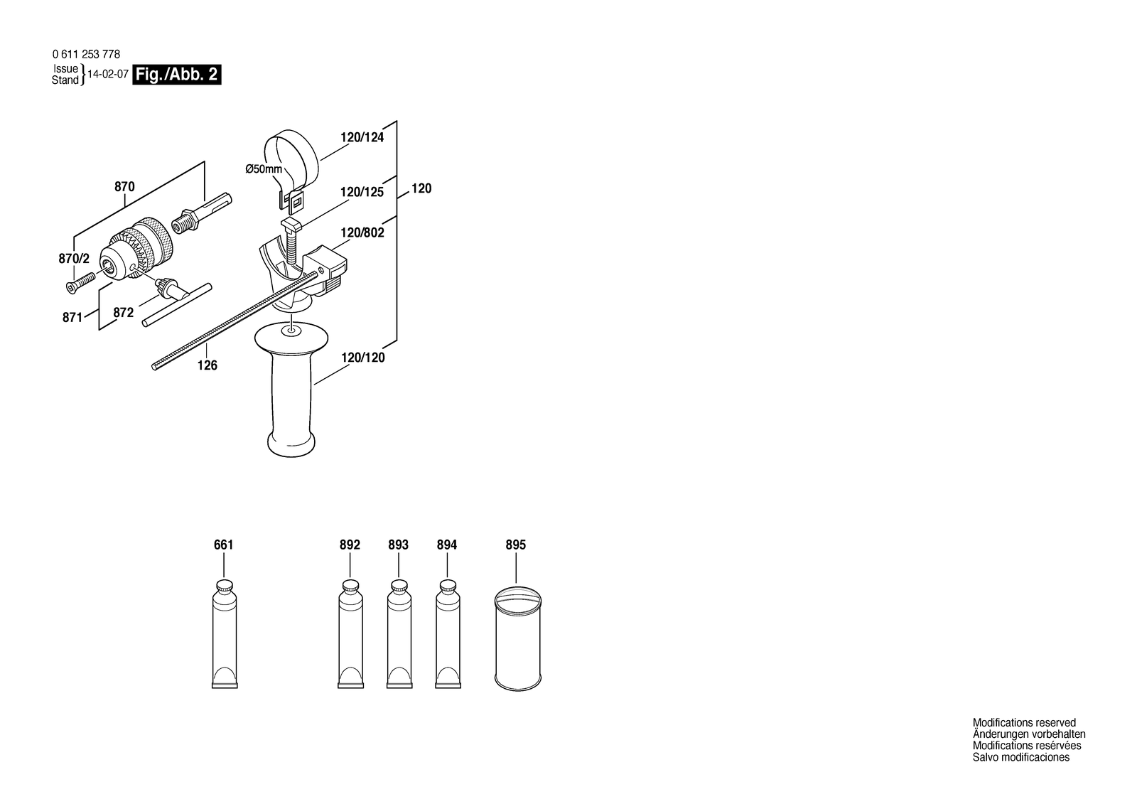 Bosch 329 C parts diagram, sheet 2