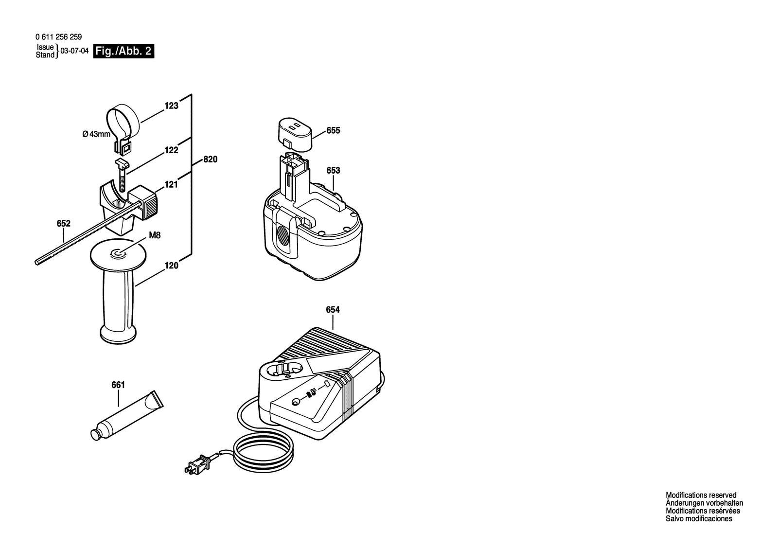 Bosch 11524 parts diagram, sheet 2