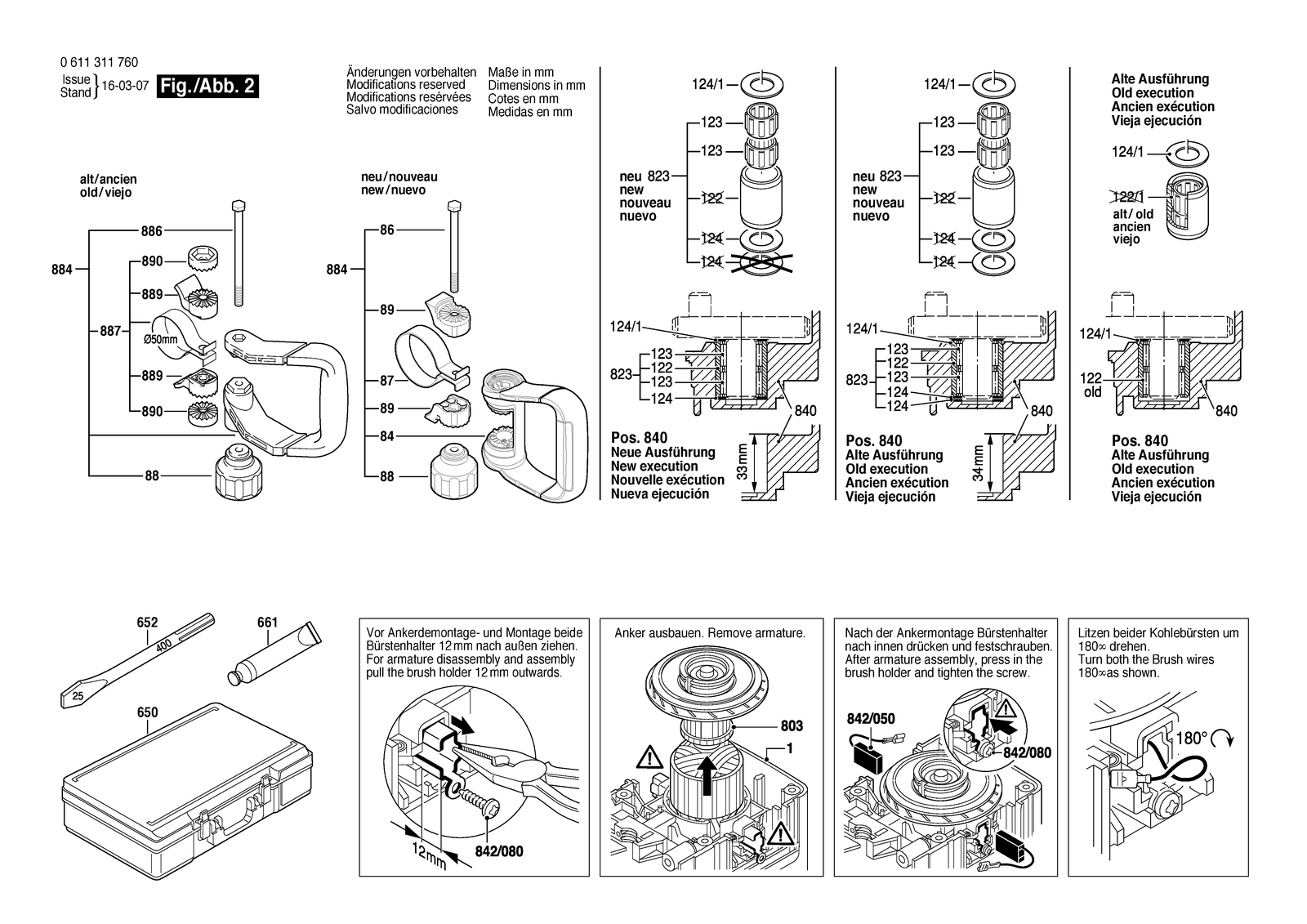 Bosch MH 10 E parts diagram, sheet 2