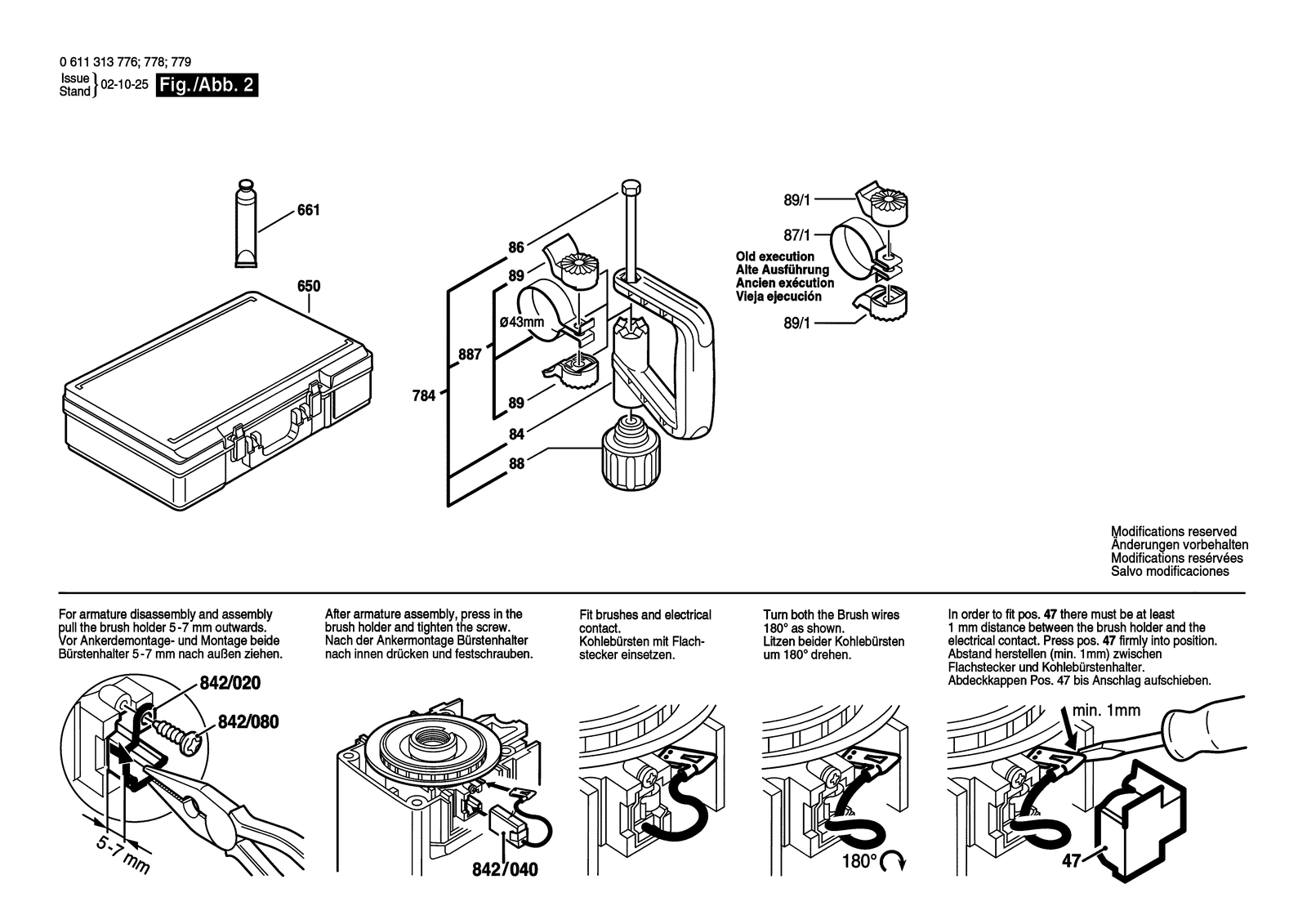 Bosch DD 605 parts diagram, sheet 2