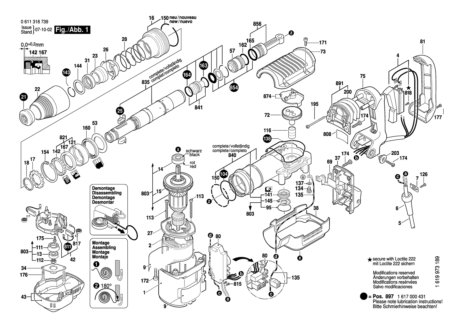Bosch 11318 EVS parts diagram, sheet 1