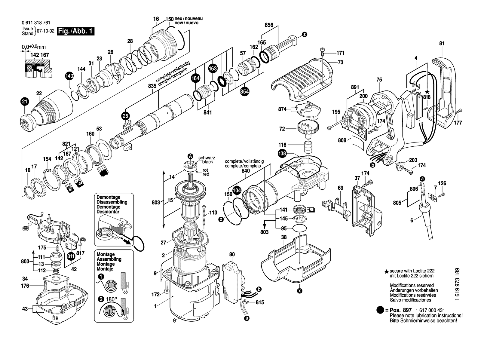 Bosch BCDH-5 parts diagram, sheet 1